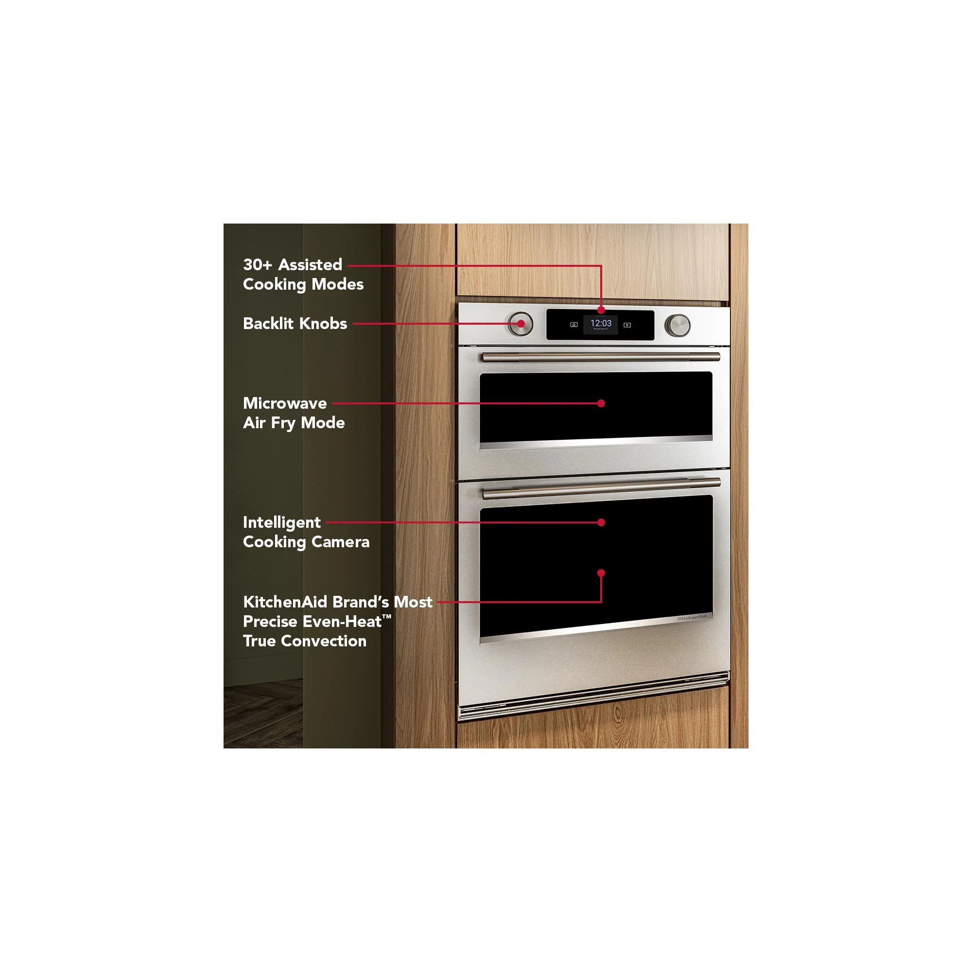 KitchenAid PrintShield™ Stainless 30" Wall Oven with Microwave with Intelligent Cooking Camera (5 cu ft) - KOEC930SPS - Image 15