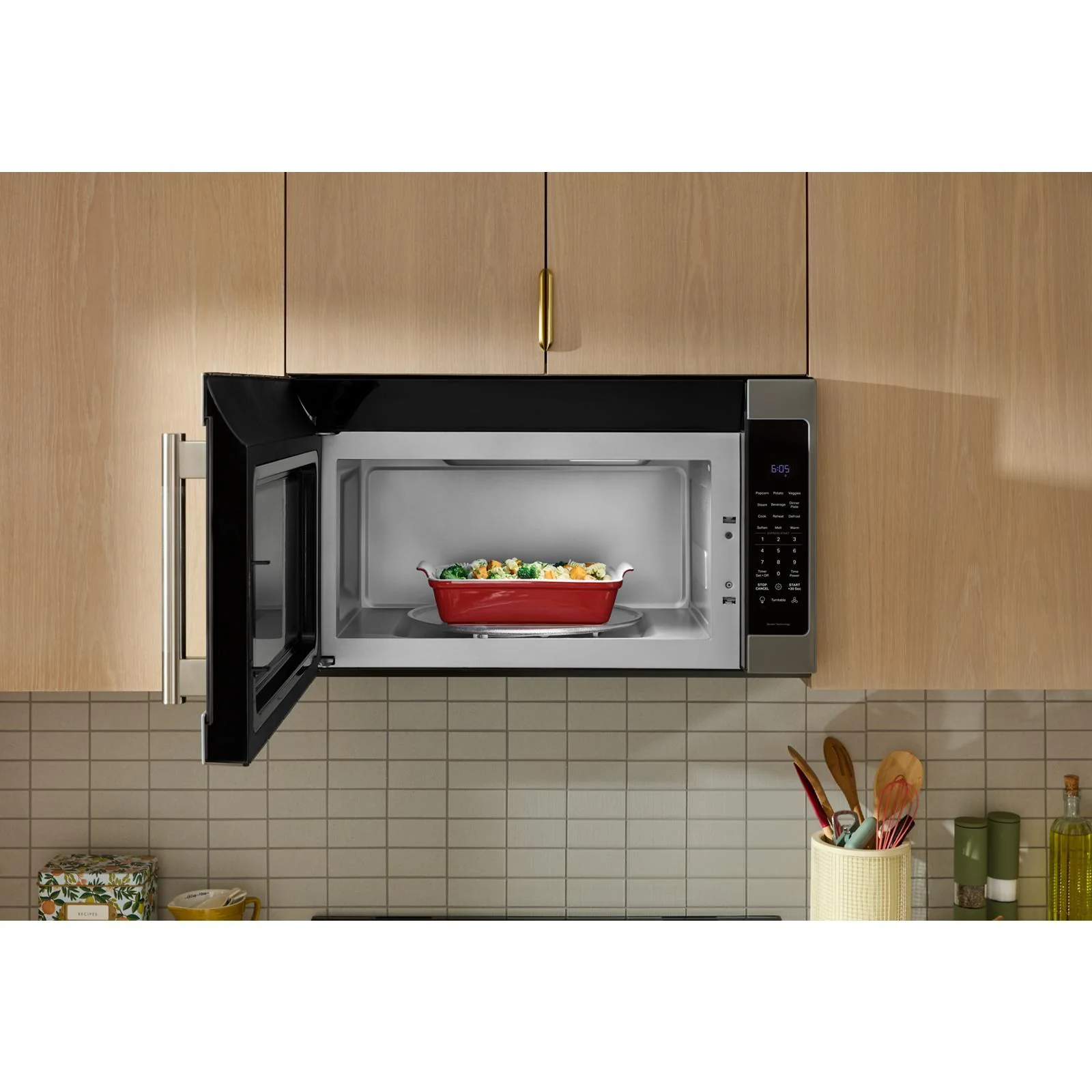 KitchenAid PrintShield Stainless Built-in Microwave (2.1 Cu. Ft.) - YKMMS330SPS - Image 3