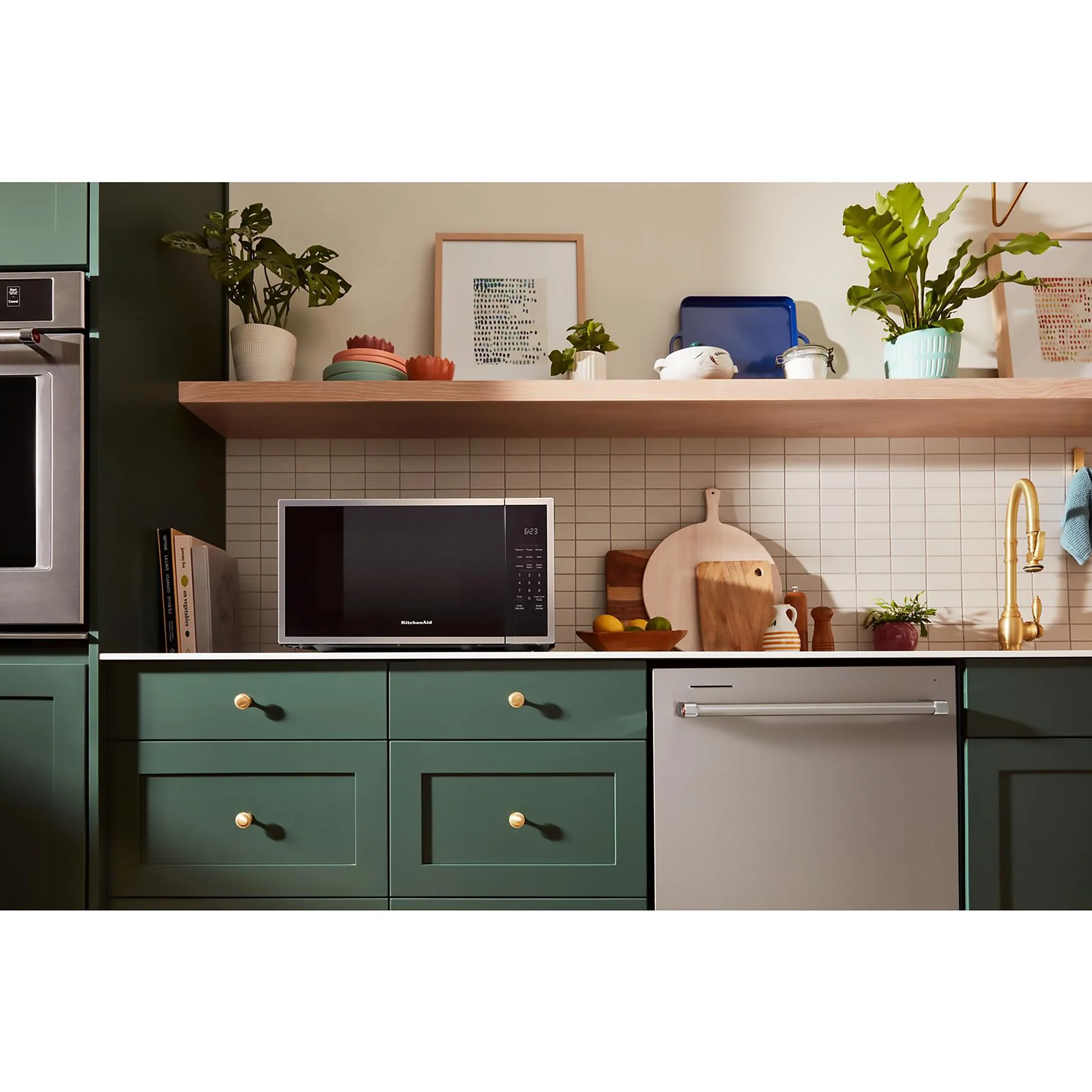 KitchenAid PrintShield Stainless Countertop Microwave 1.6 cu.ft.) - YKMCS122SPS - Image 2