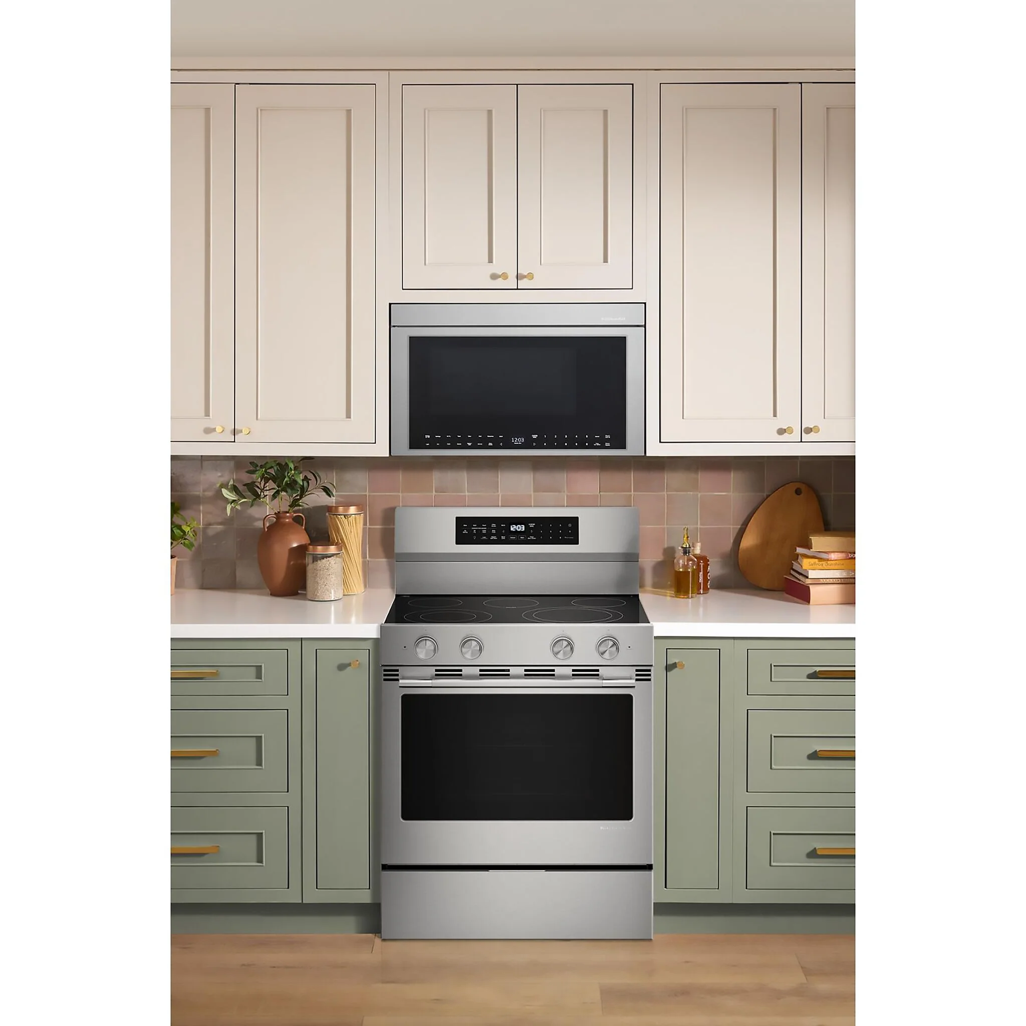 KitchenAid Printshield Stainless Freestanding Electric Convection Range (5.3 cu.ft.) - YKFES530SPS - Image 3