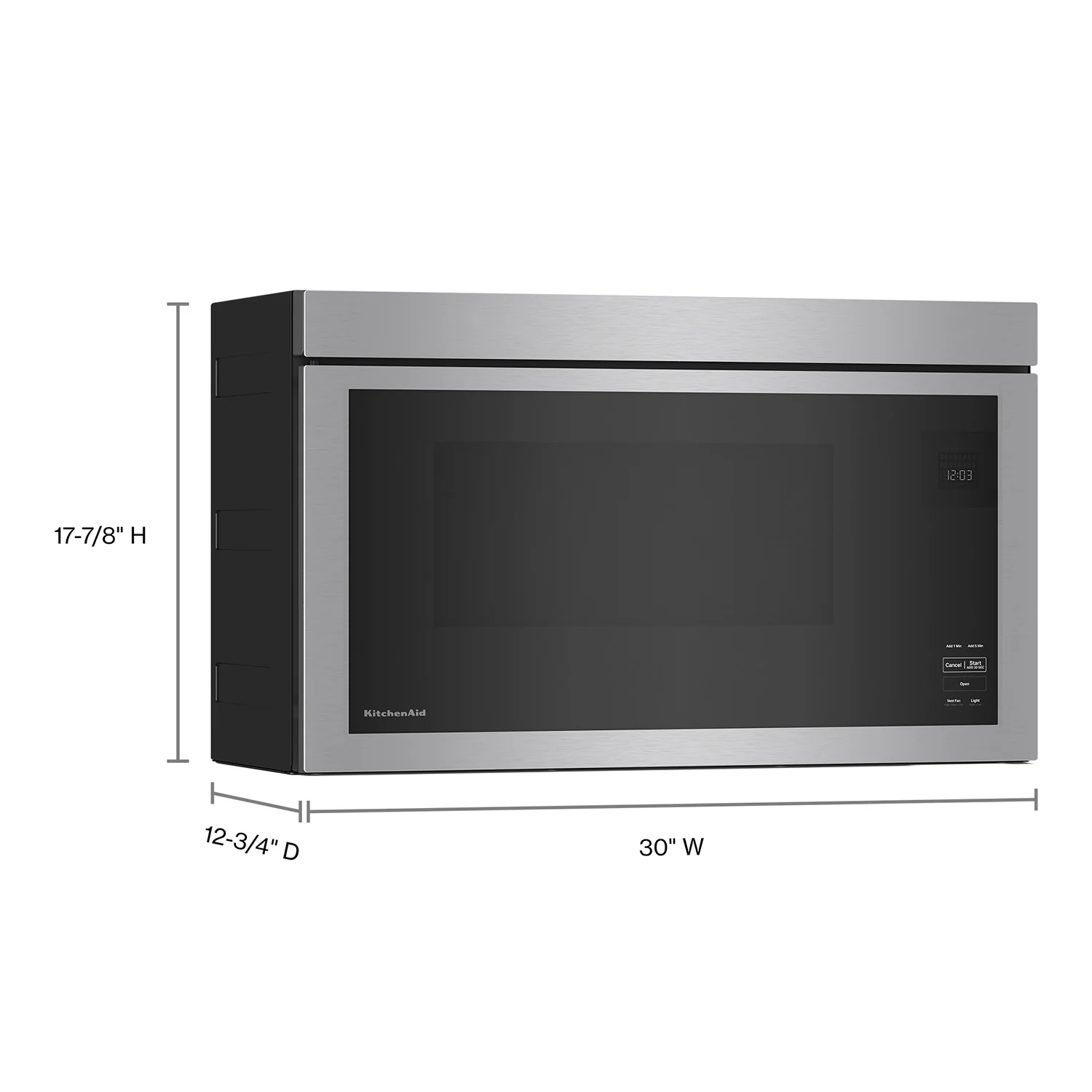 KitchenAid PrintShield Stainless Over-the-Range Microwave (1.10 Cu Ft) - YKMMF330PPS - Image 5