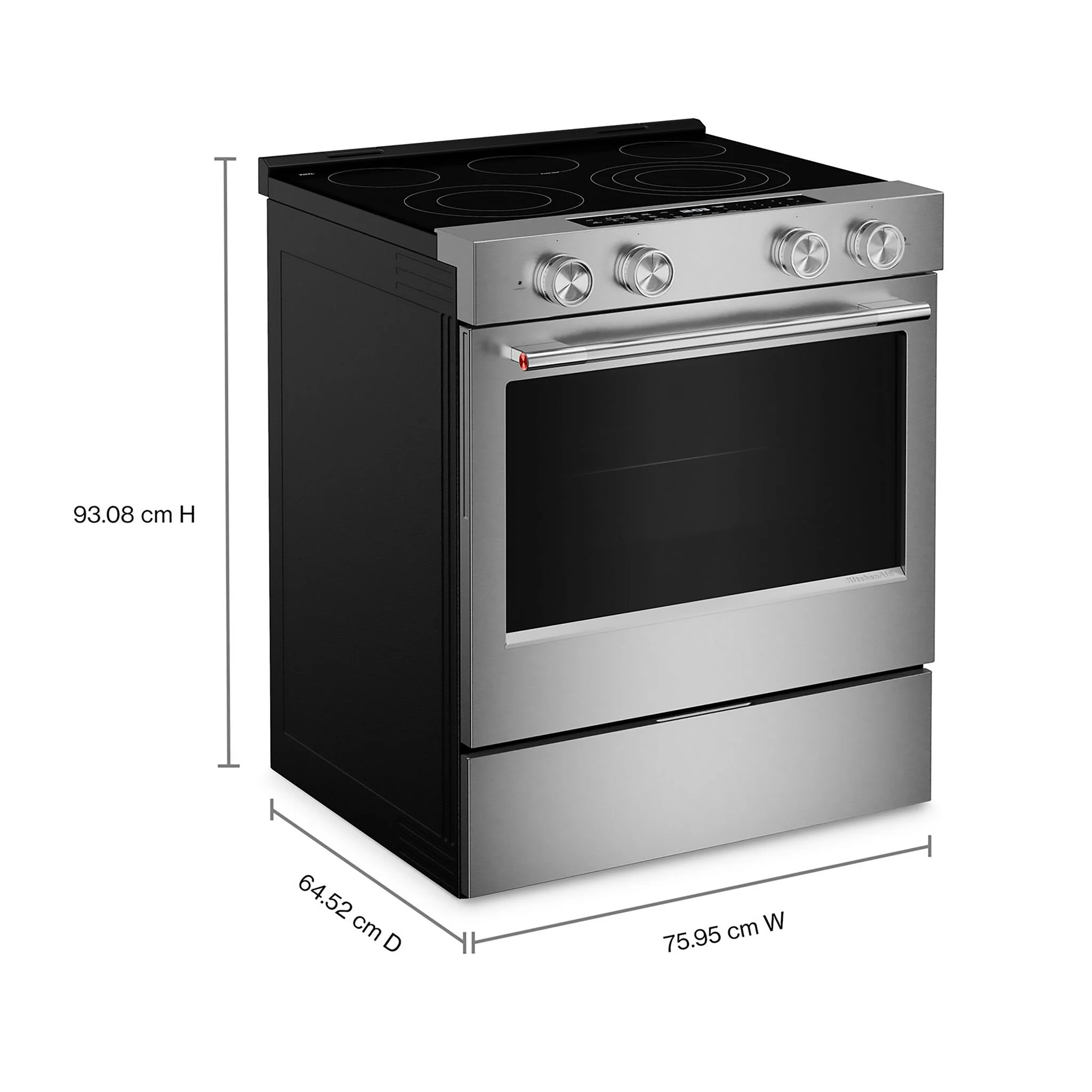 KitchenAid PrintShield Stainless Slide-in Electric Convection Range (5.3 cu.ft.) - YKSES330SPS - Image 3