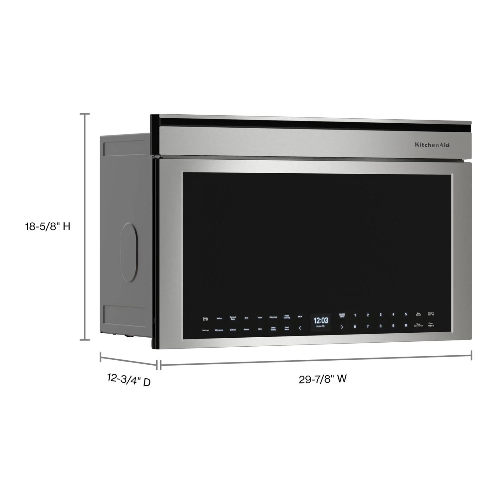 KitchenAid PrintShield Stainless Smart Built-In Convection Microwave (1.1 Cu. Ft.) - YKMBT730SPS - Image 8