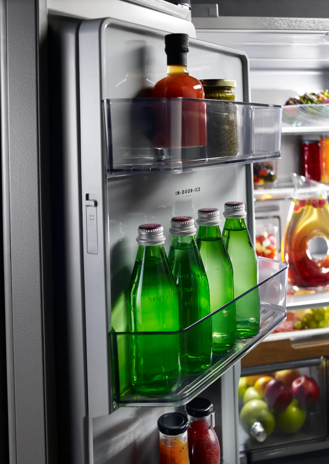 KitchenAid 35.8" 23.8 Cu. Ft. Stainless Steel Counter-Depth French Door Refrigerator - KRFC704FPS - Image 6
