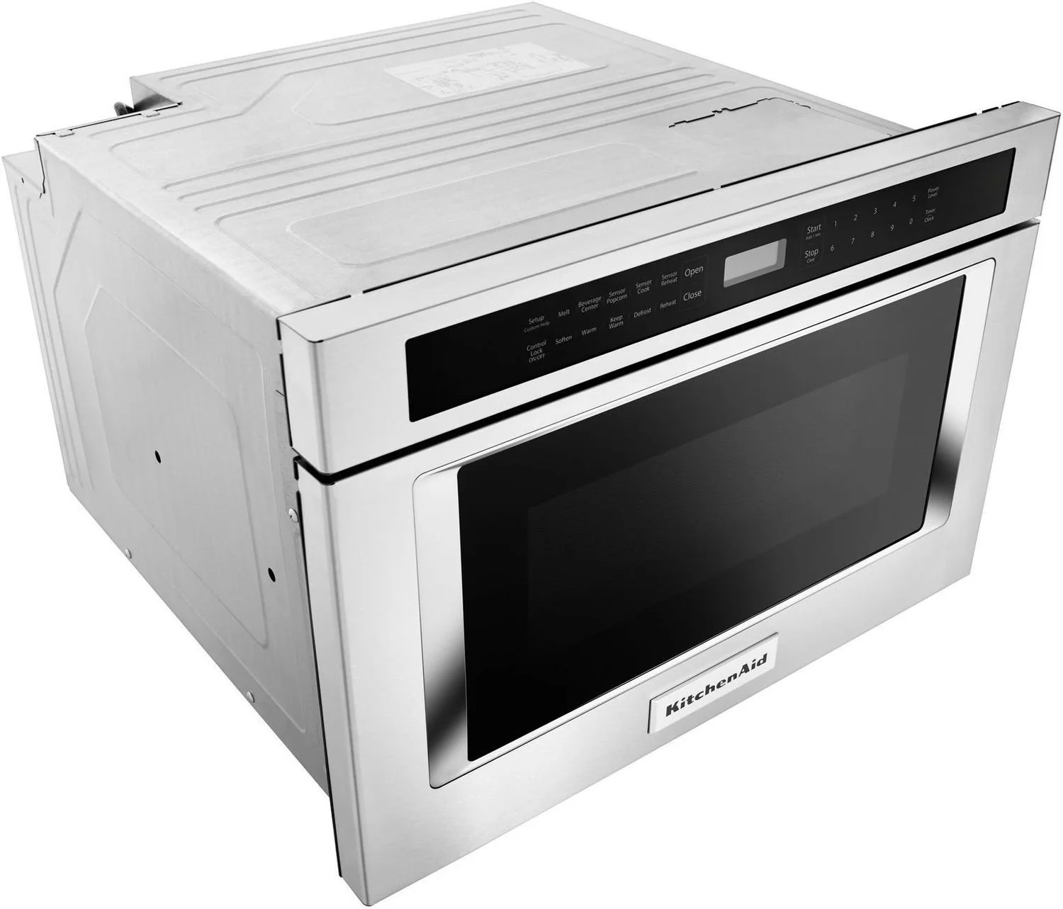 KitchenAid Stainless Steel Under-Counter Microwave Oven Drawer (1.2 Cu. Ft.) - KMBD104GSS - Image 3