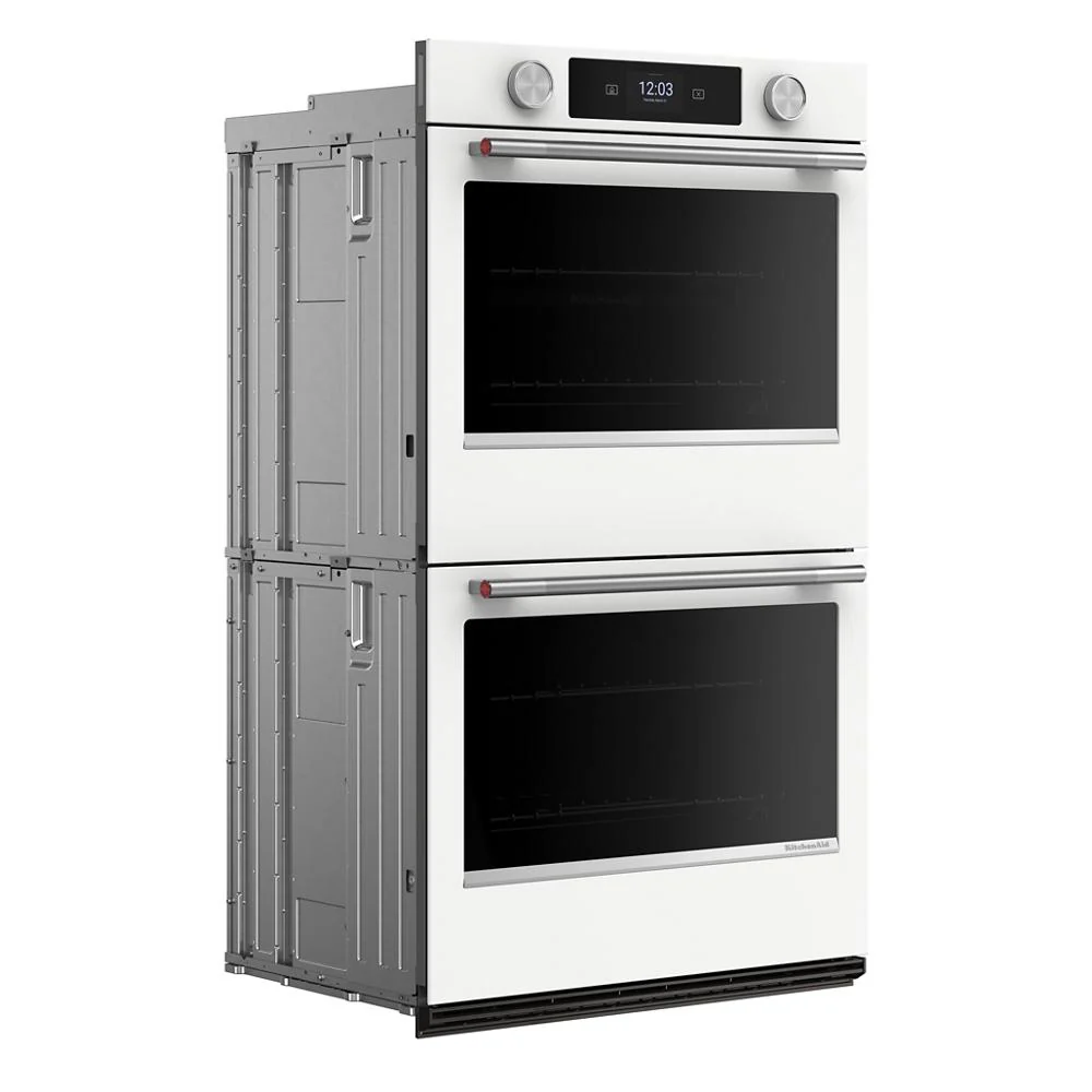 KitchenAid White 30" Double Wall Oven (10 cu ft) - KOED730SWH - Image 3