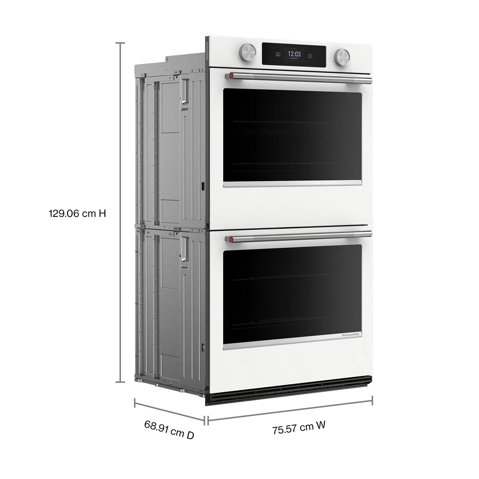 KitchenAid White 30" Double Wall Oven (10 cu ft) - KOED730SWH - Image 7