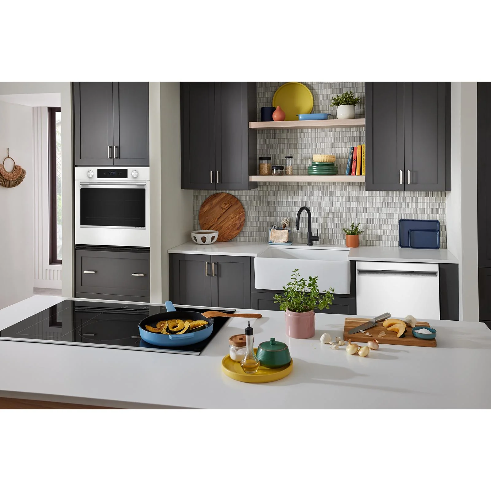 KitchenAid White 30" Wall Oven (5.0 cu ft) - KOES730SWH - Image 2