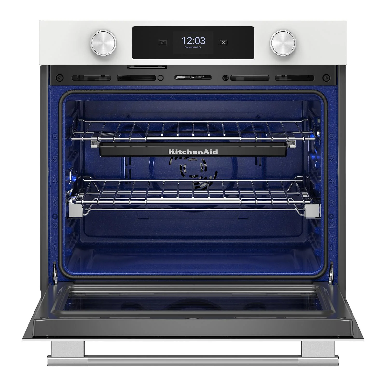KitchenAid White 30" Wall Oven (5.0 cu ft) - KOES730SWH - Image 4