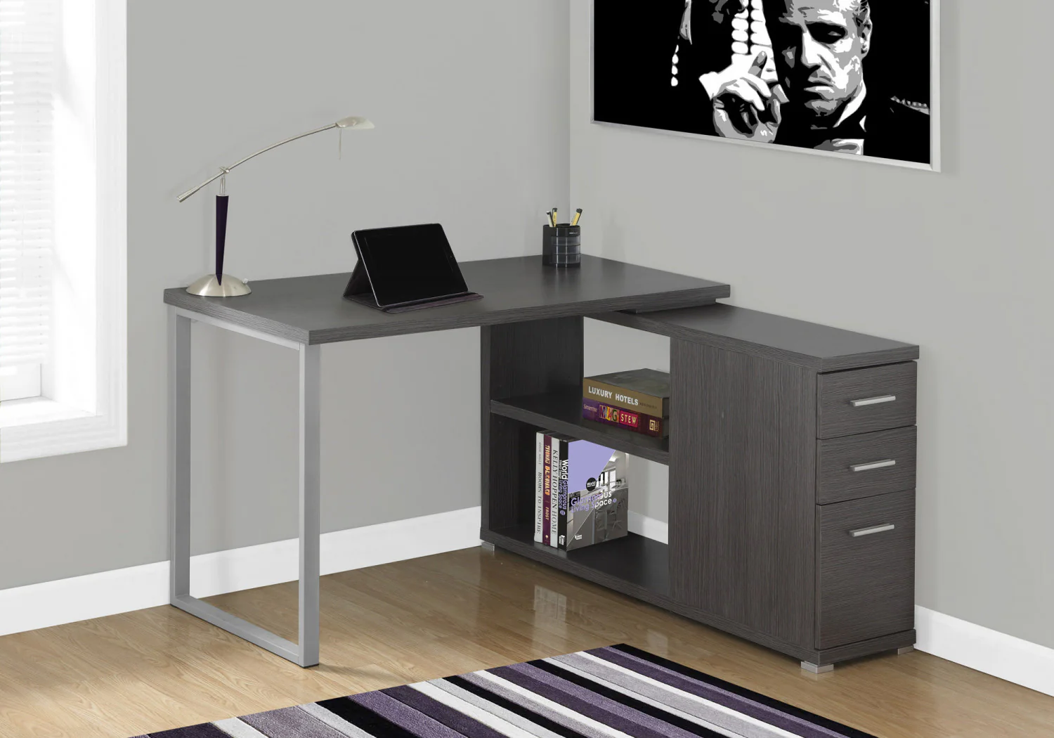 Kivo Desk - Grey - Image 2