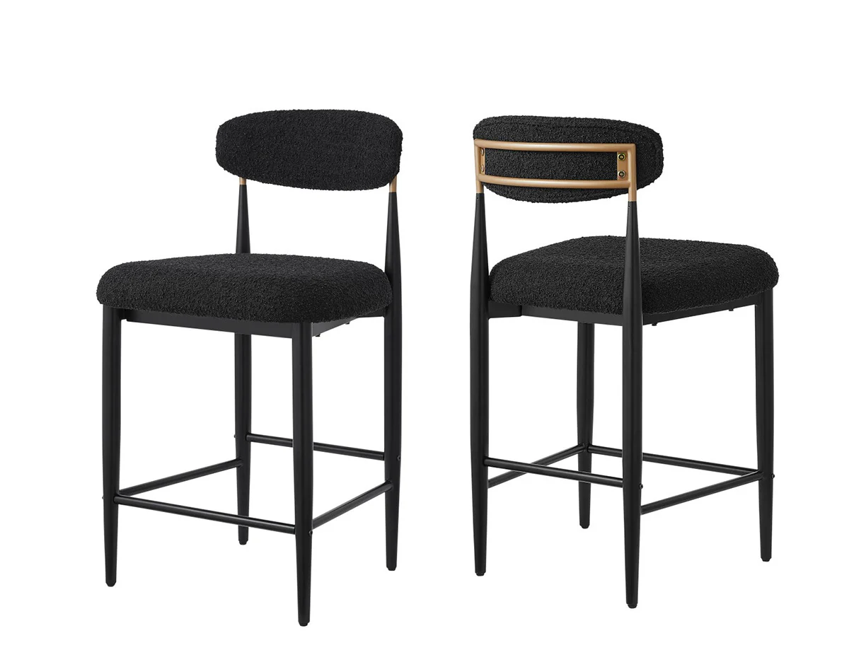 Kodi Counter Stool - Black - Set of Two - Image 5