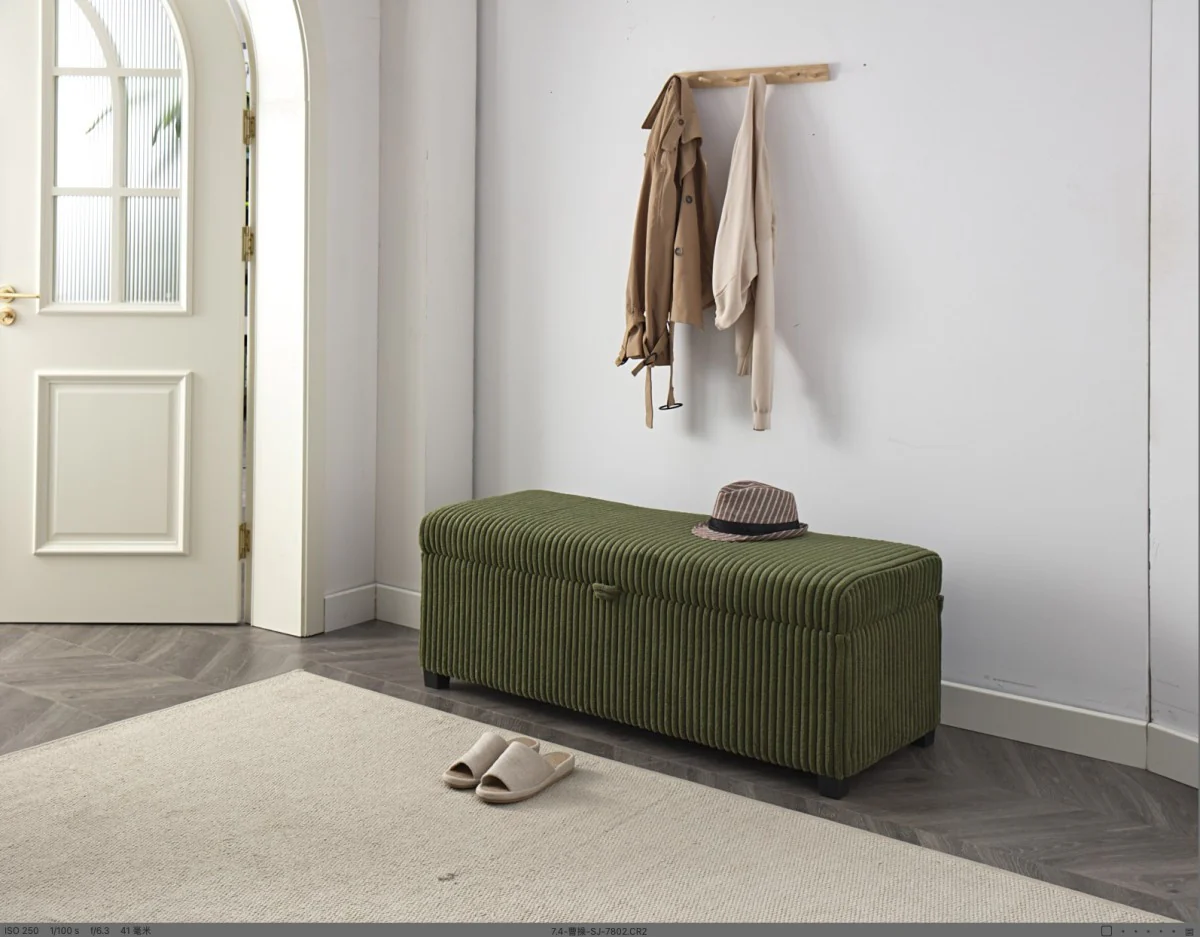 Kofi Storage Ottoman - Green - Image 2