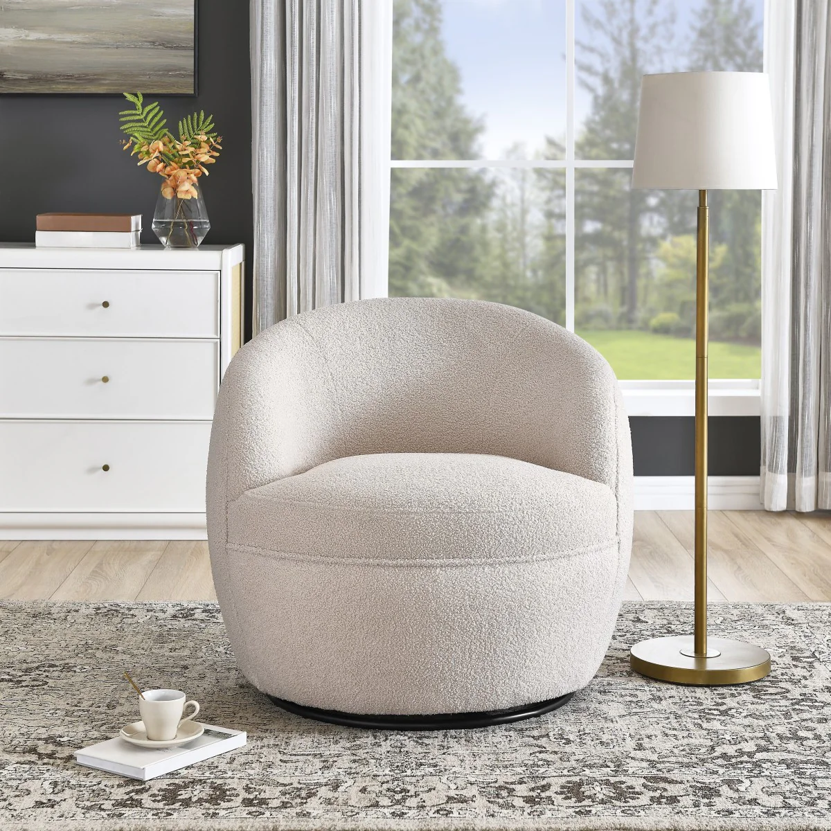 Kolly Accent Chair - Beige - Image 2