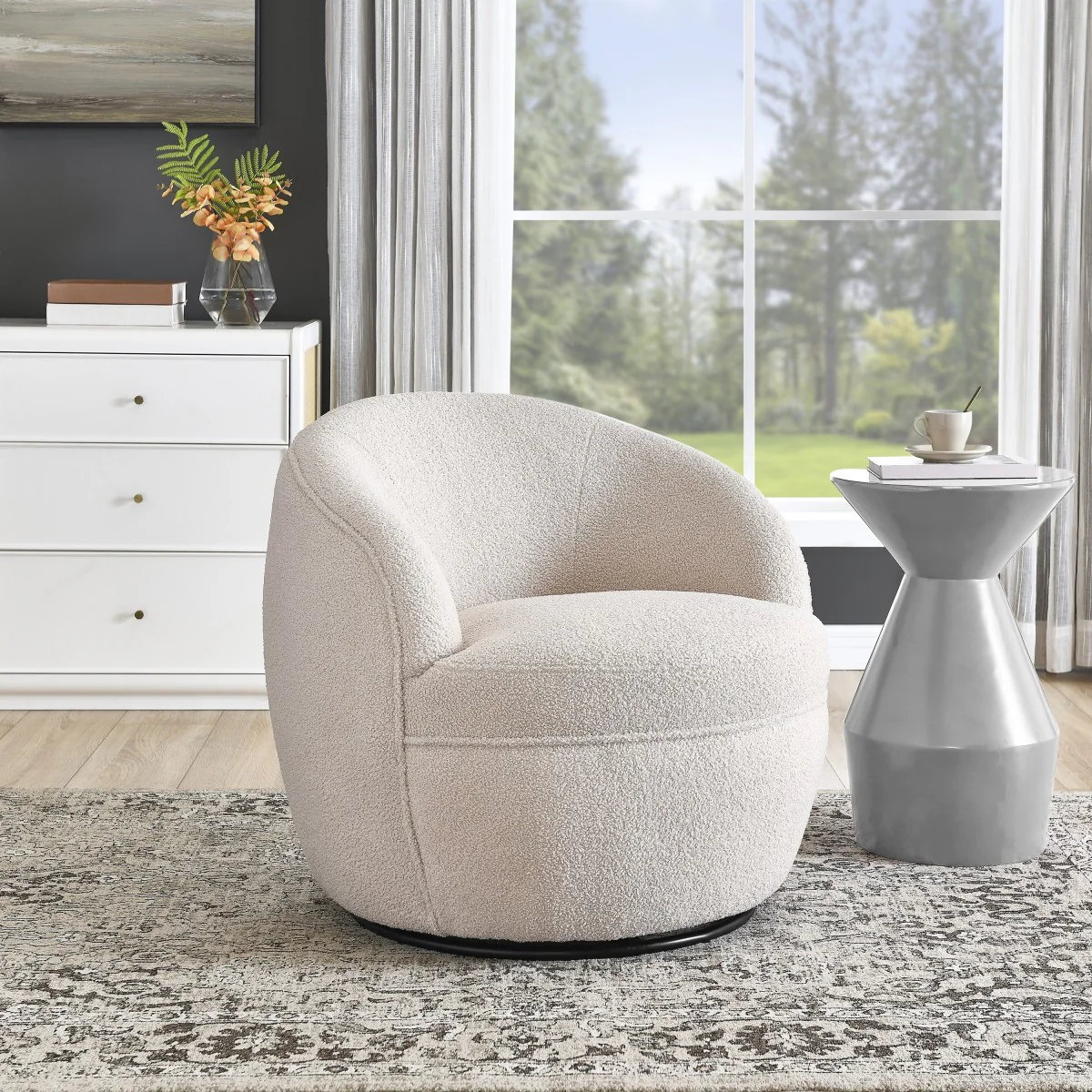 Kolly Accent Chair - Beige - Image 5