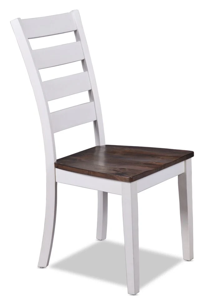 Kona Side Chair - White and Grey-Brown - Image 2