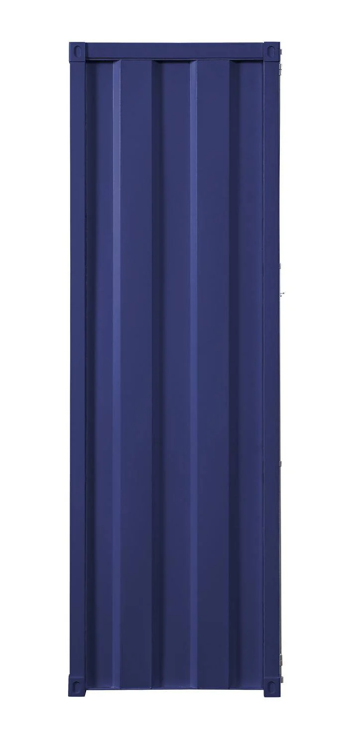 Konto Industrial Tall Wardrobe - Blue - Image 3