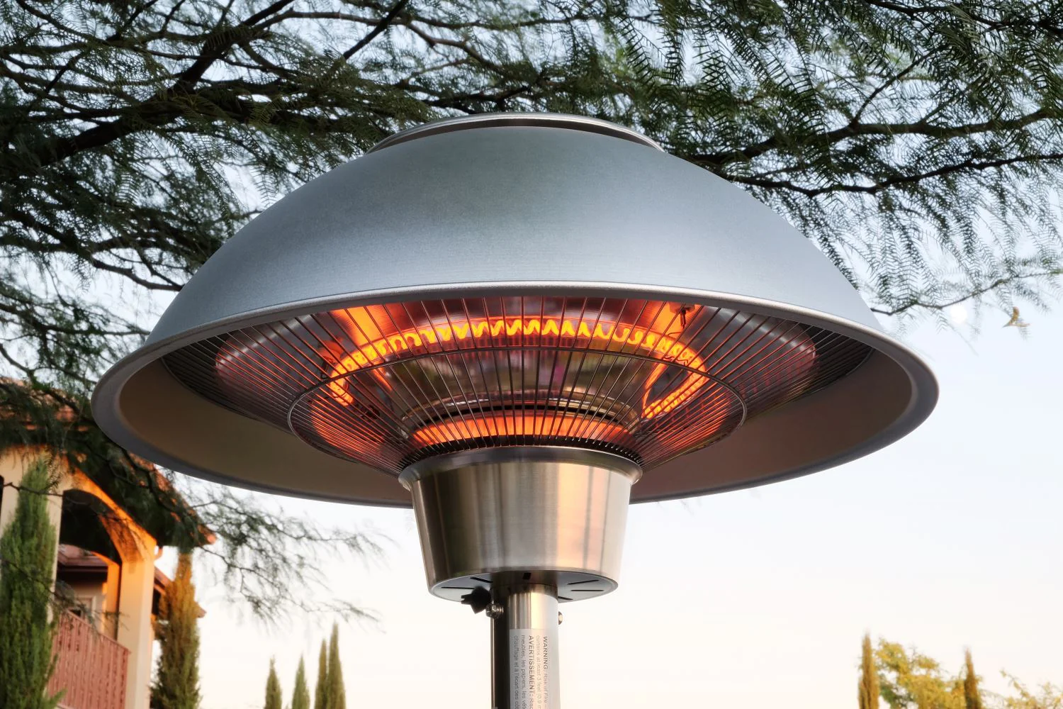 Koror 1500W (Permasteel) Stainless Steel Electric Patio Heater with Table - Image 3