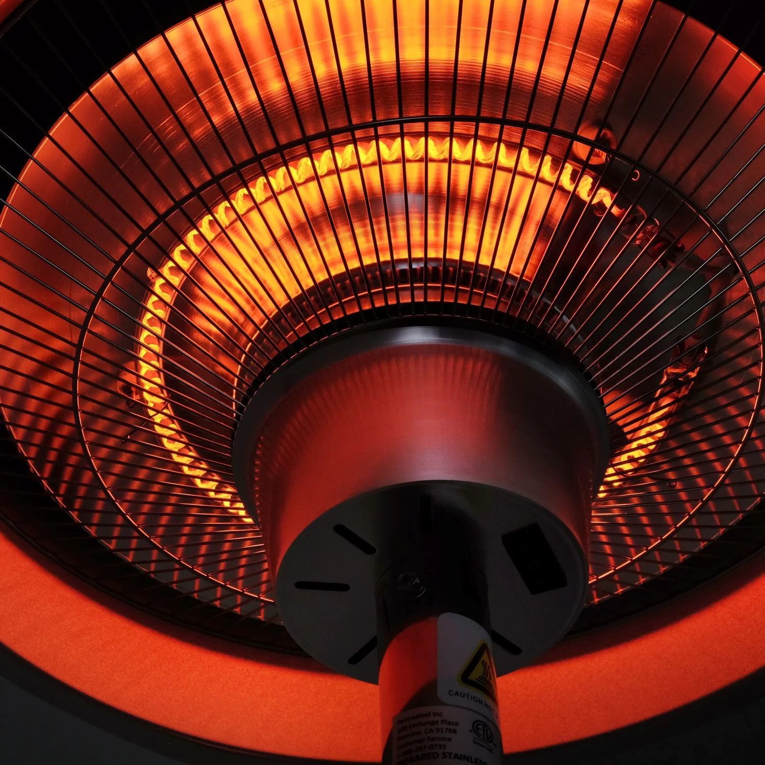 Koror 1500W (Permasteel) Stainless Steel Electric Patio Heater with Table - Image 4