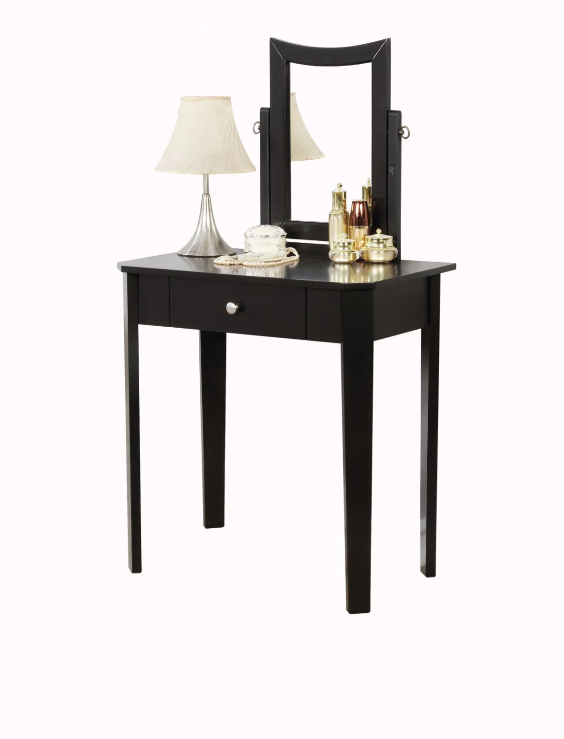 Kyrie Vanity Table Set - Black - Image 4