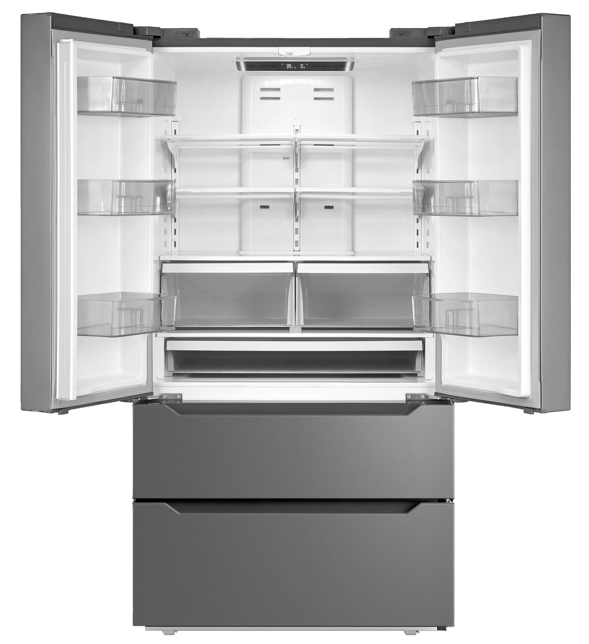 L2 36" 22.48 Cu. Ft. Stainless Steel Counter-Depth French Door Refrigerator - LRQ23B4AST - Image 4