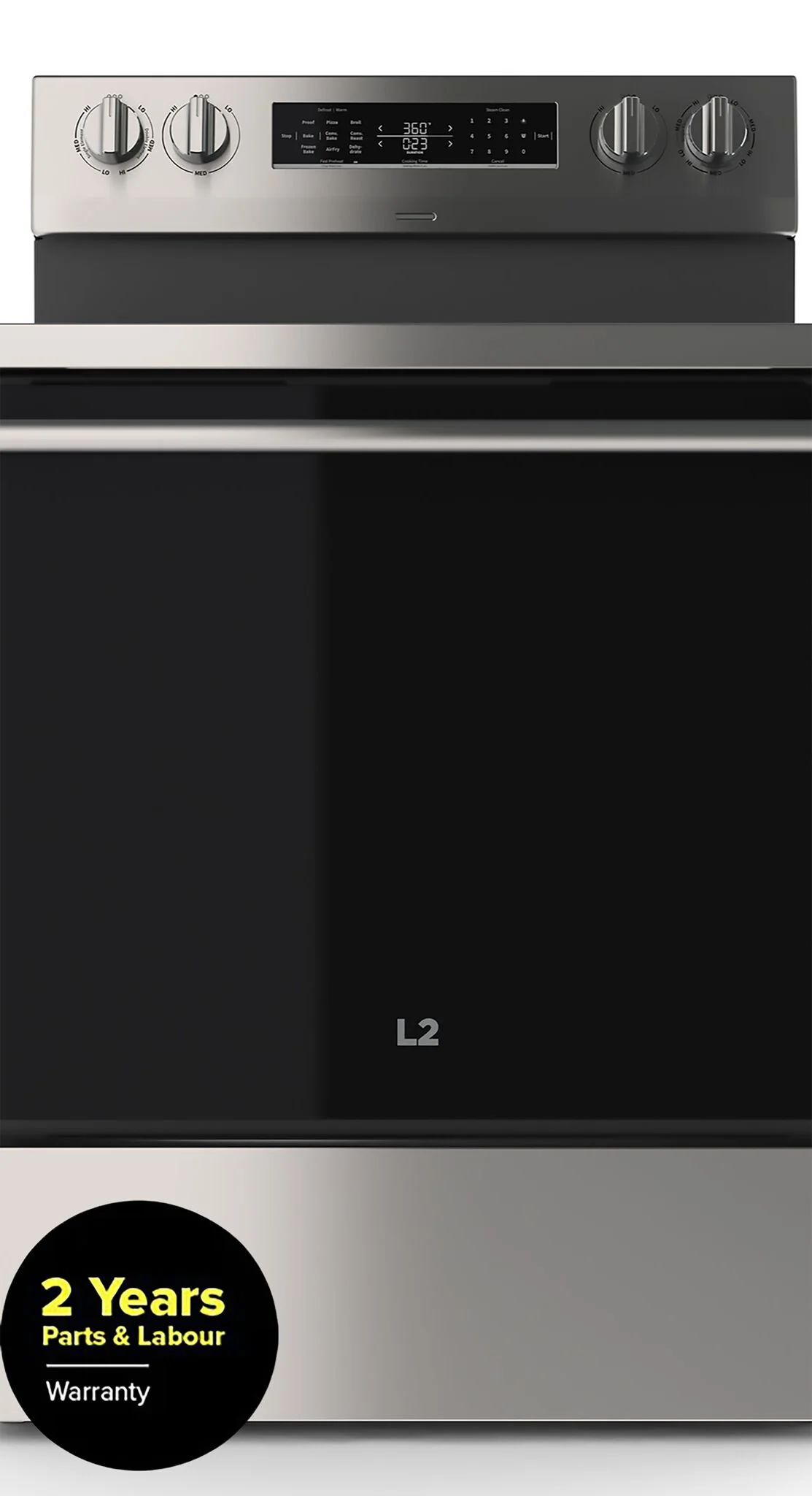 L2 Stainless Steel Free Standing Electric Range with True Convection & Air Fry (5.8 cu. ft.) - LR5800CSS - Image 2