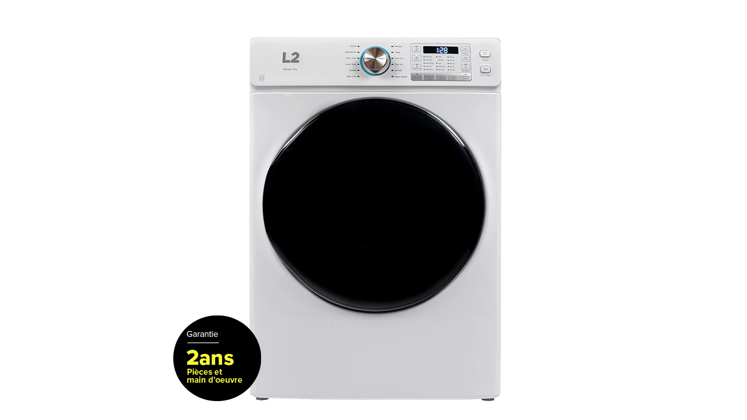 L2 White Electric Dryer (8.0 Cu. Ft) -  LE52N3AWW - Image 3
