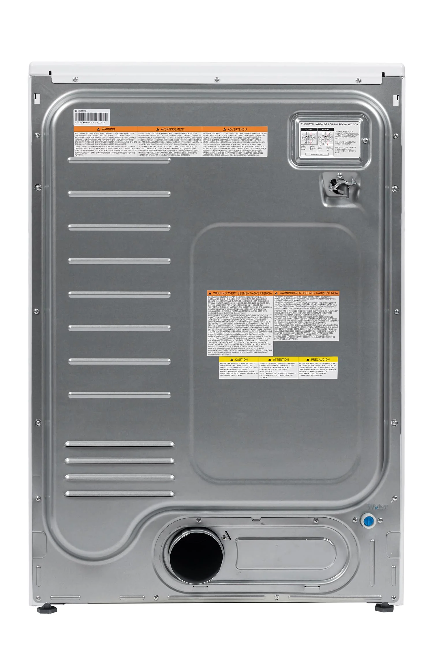 L2 White Electric Dryer (8.0 Cu. Ft) -  LE52N3AWW - Image 8