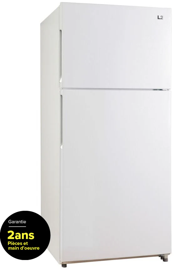 L2 29.5" 18 Cu. Ft. White Top-Freezer Refrigerator - LRT18S4AWWC - Image 3