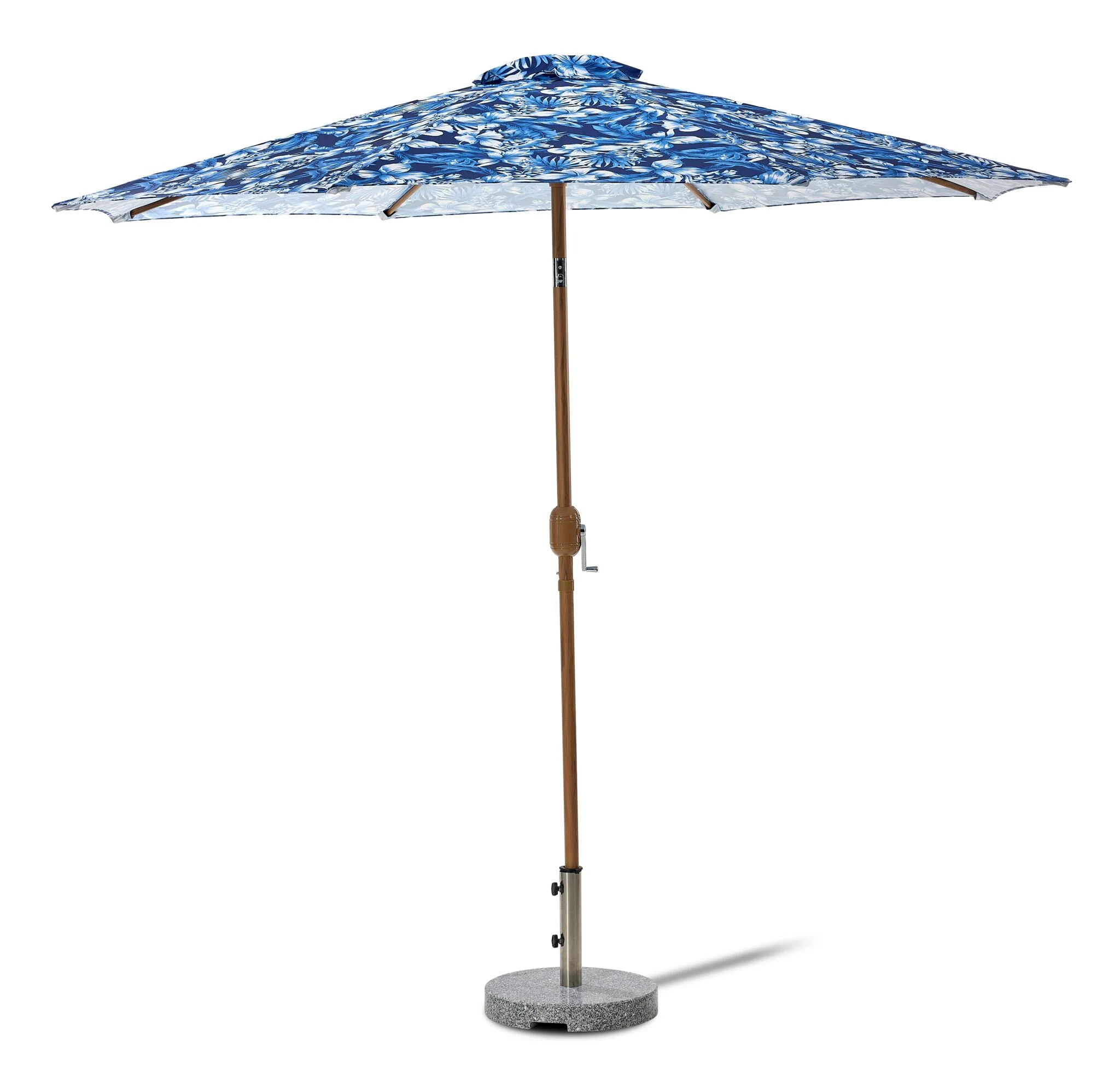 Lagos 9' Outdoor Umbrella - Blue - Image 4