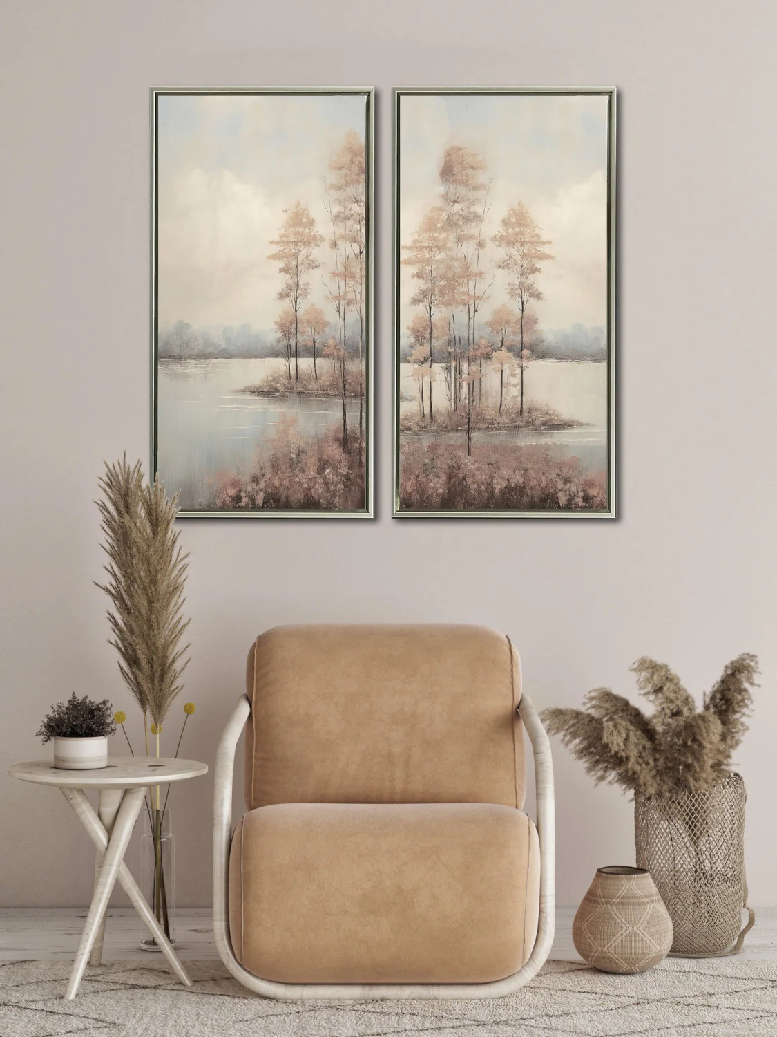 Lake Whispers II Wall Art - Neutral - 36 X 18 - Image 2