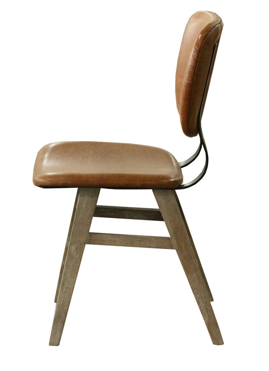 Lamarthe Dining Chair - Tan Brown - Set of Two - Image 3