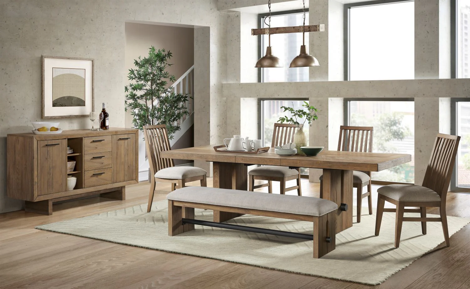 Landmark Extendable Dining Table - Brown - Image 2