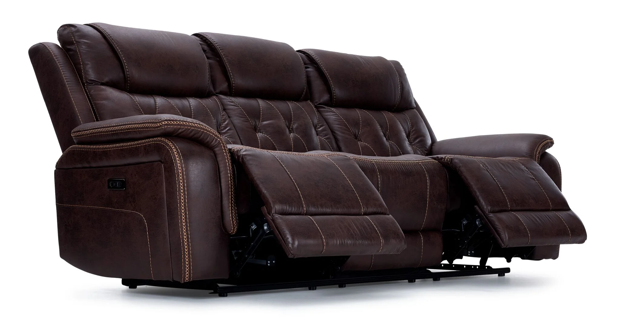 Laredo Power Reclining Sofa - Walnut - Image 6