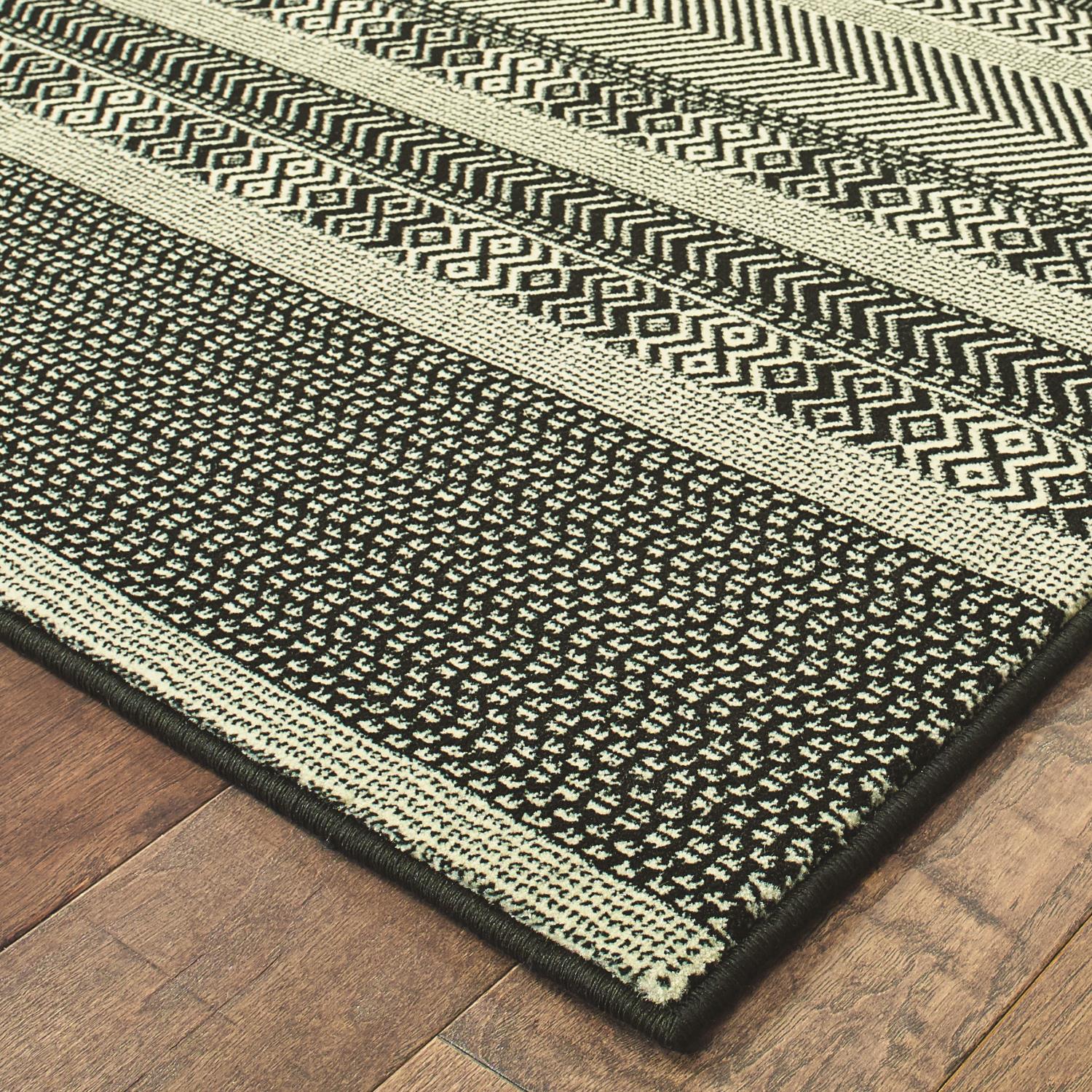 Ledger W1802KL Striped Area Rug (5'3"X7'6") - Image 2