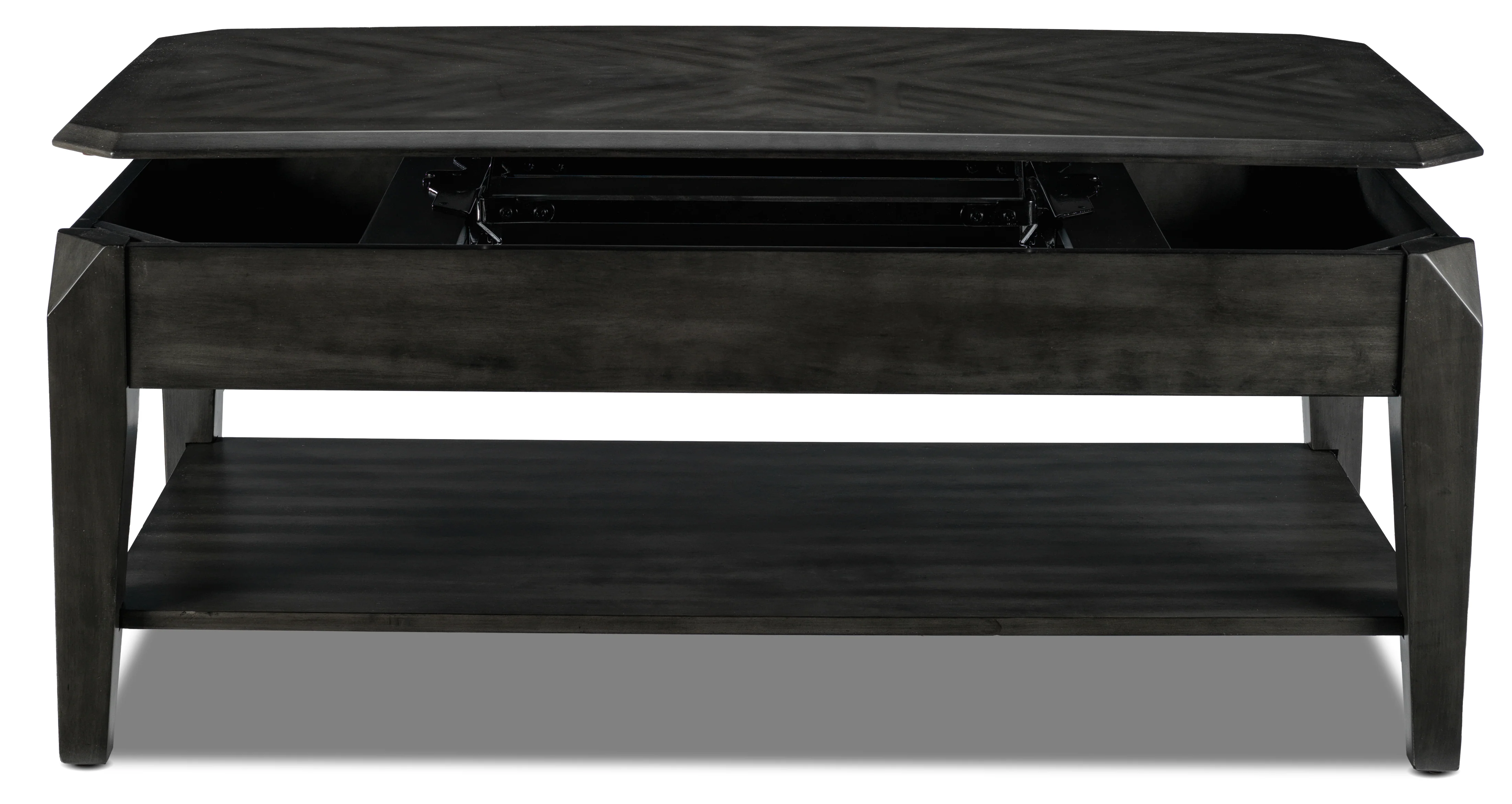 Lennox 47" Lift-Top Coffee Table - Dark Grey - Image 6