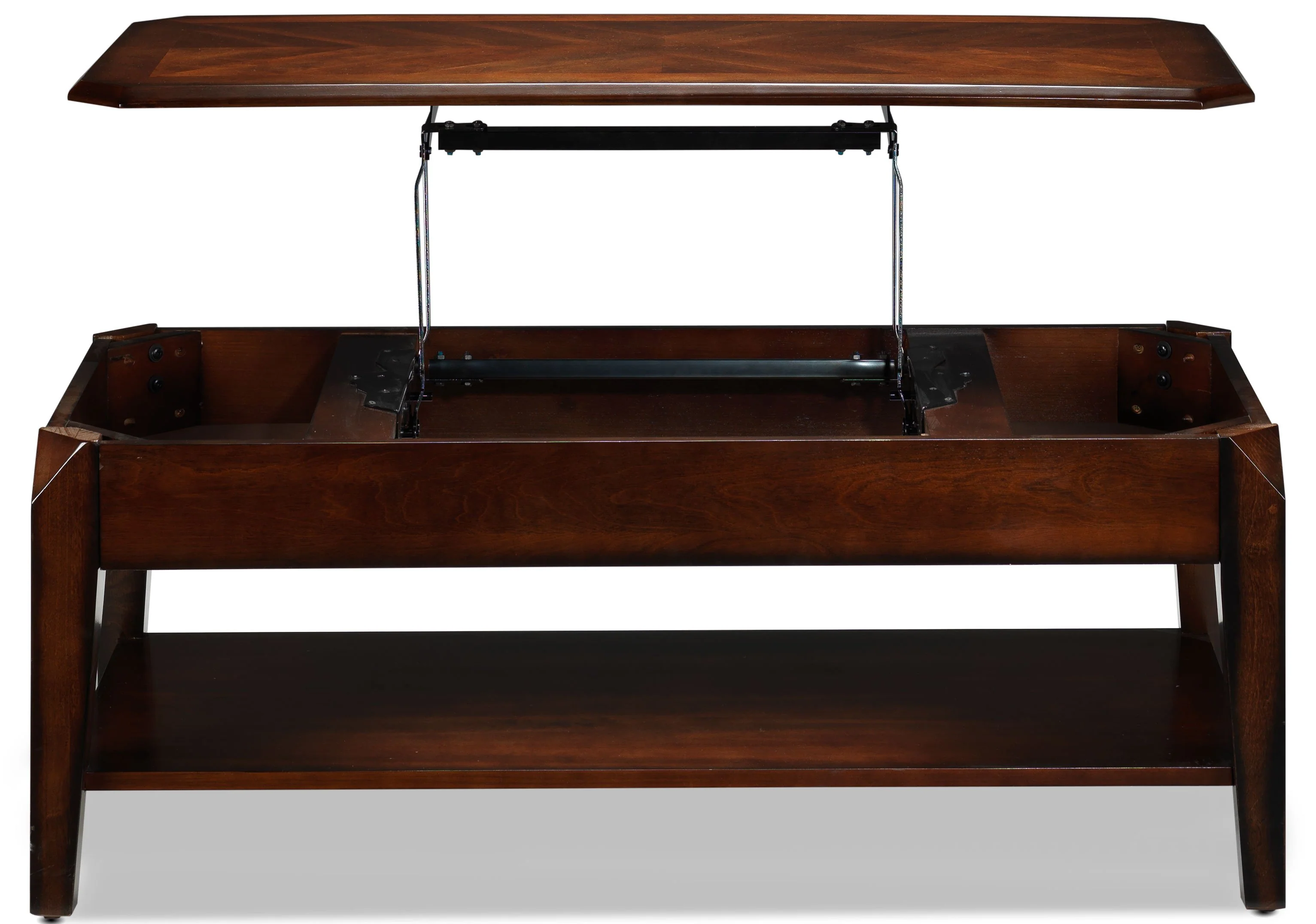 Lennox 47" Lift-Top Coffee Table - Walnut - Image 5