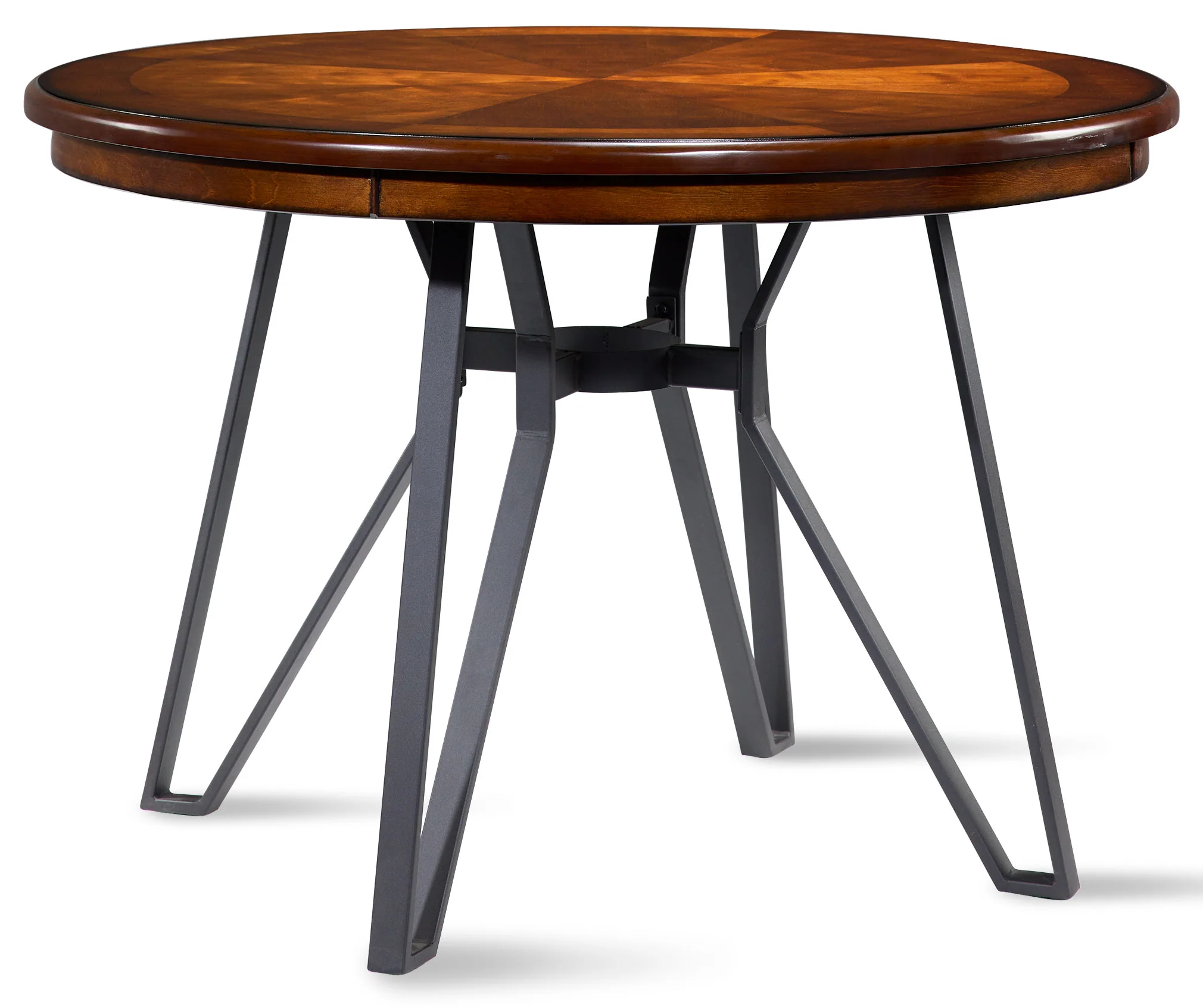 Leo 5-Piece Dining Set - Brown Cherry, Black - Image 5
