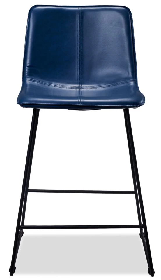 Leo II Counter Height Stool - Blue - Image 2