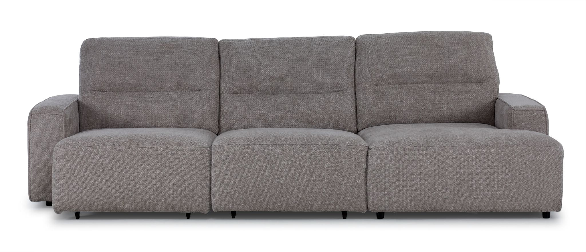 Levine Power Slide Out Sofa Bed with Right Facing Chaise - Taupe - Image 2