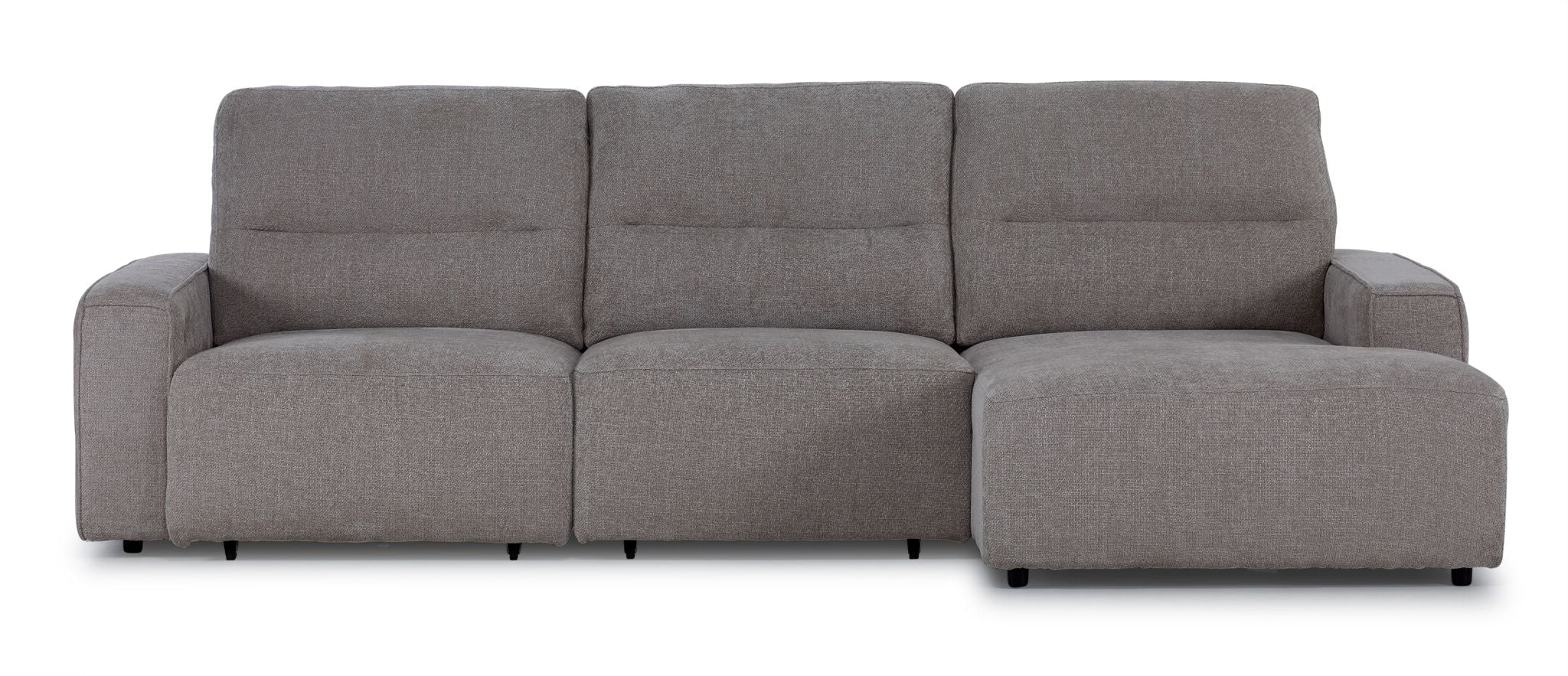 Levine Power Slide Out Sofa Bed with Right Facing Chaise - Taupe - Image 6