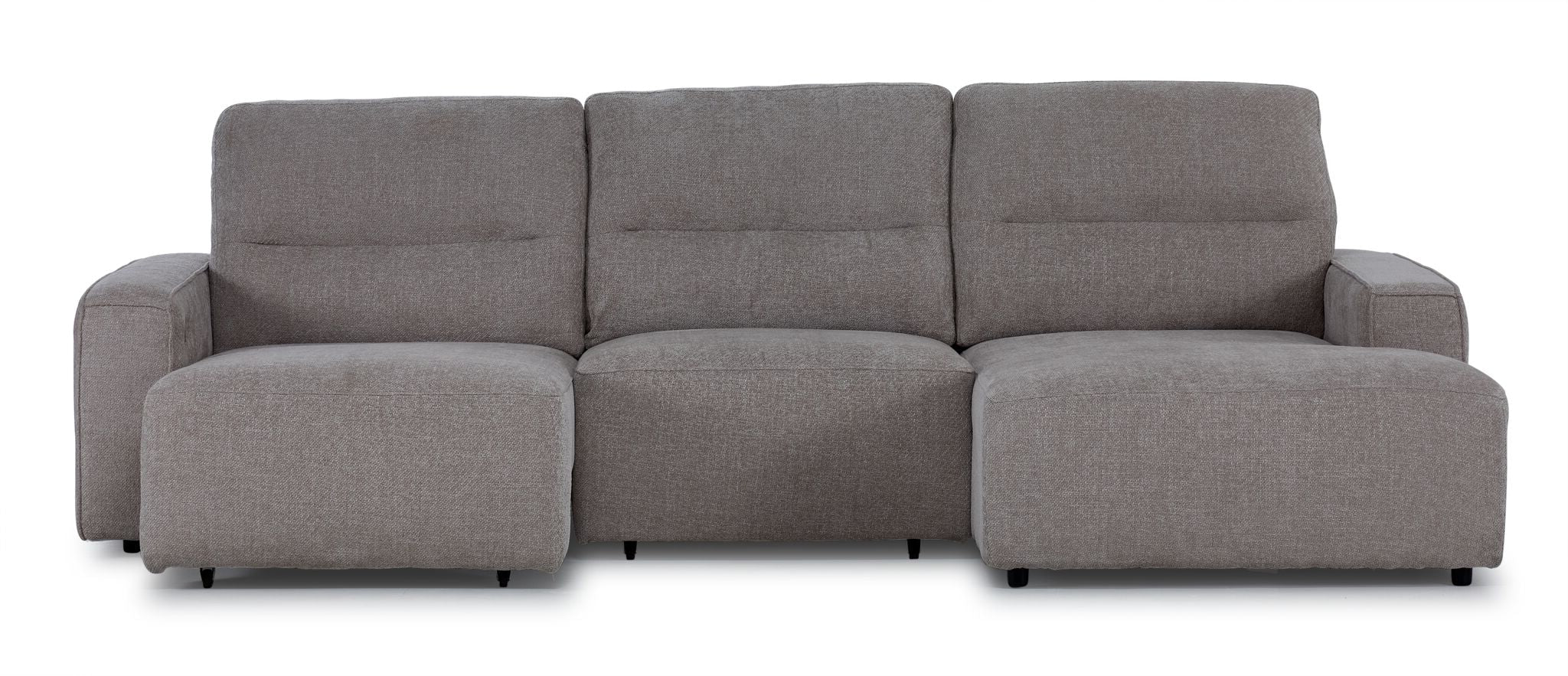 Levine Power Slide Out Sofa Bed with Right Facing Chaise - Taupe - Image 7