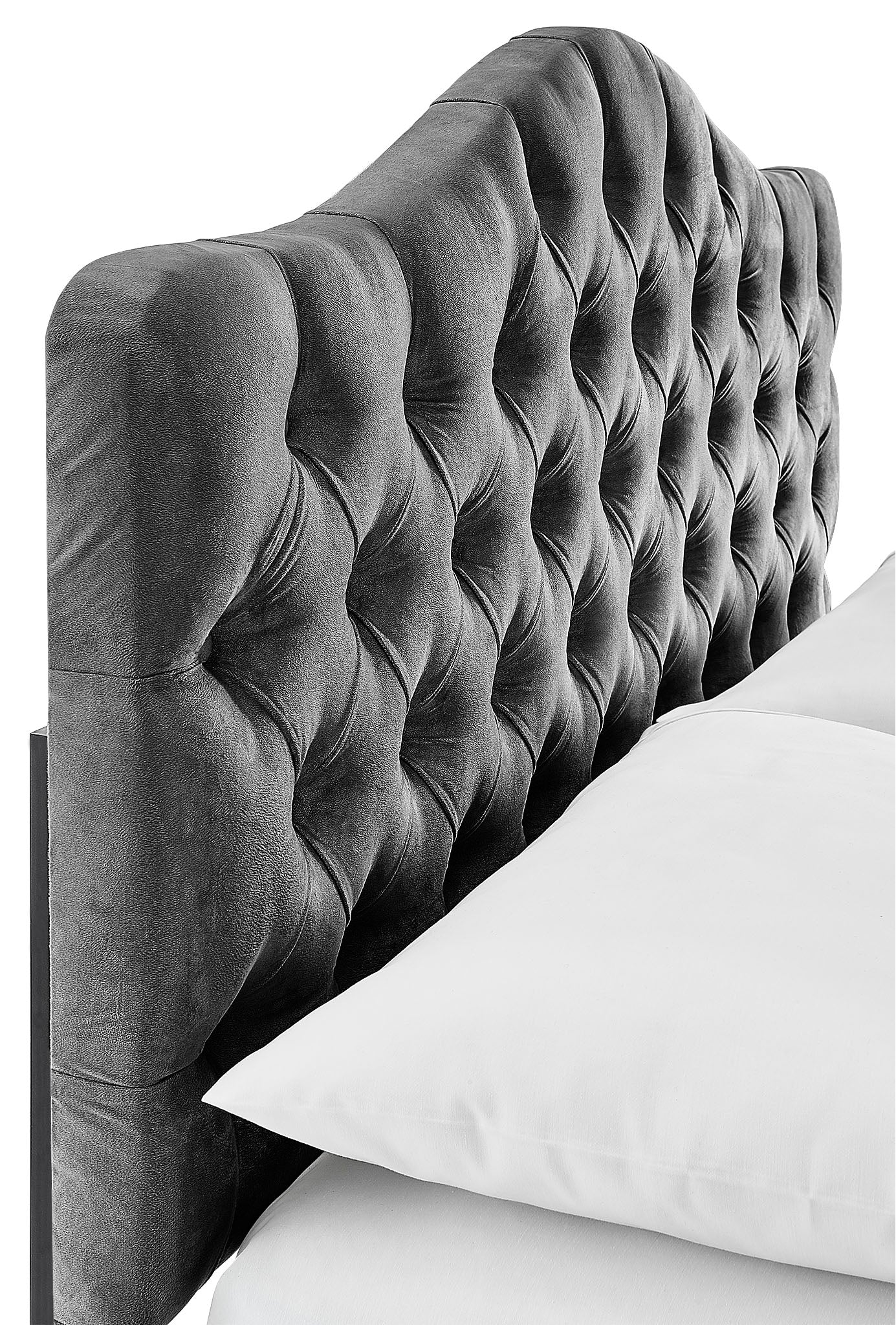 Lexa Full Headboard - Dark Grey - Image 3