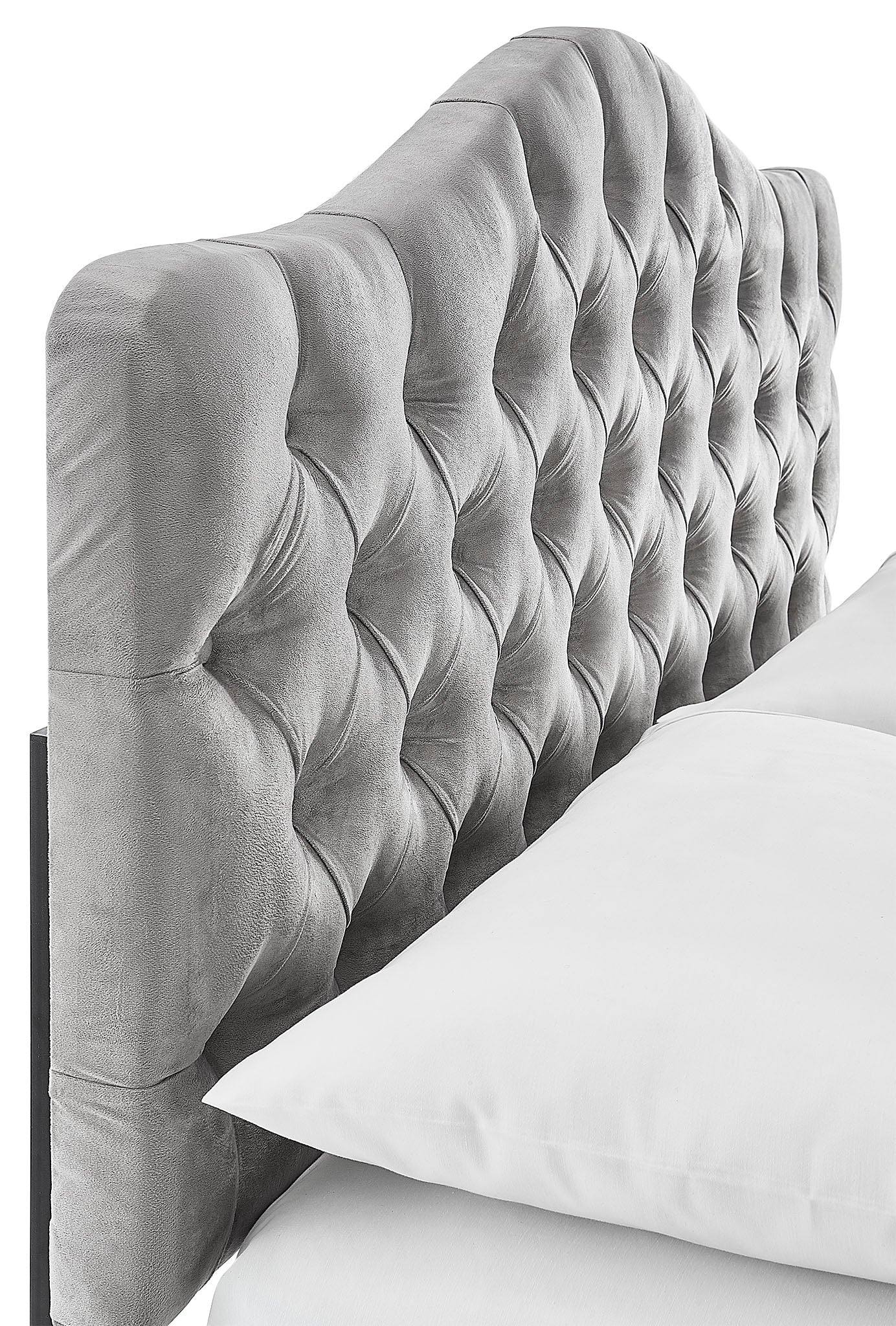 Lexa Full Headboard - Light Grey - Image 3