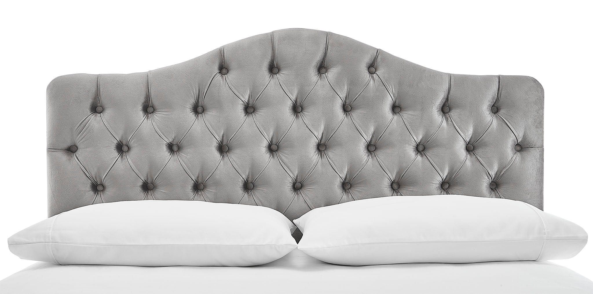 Lexa Queen Headboard - Light Grey - Image 2