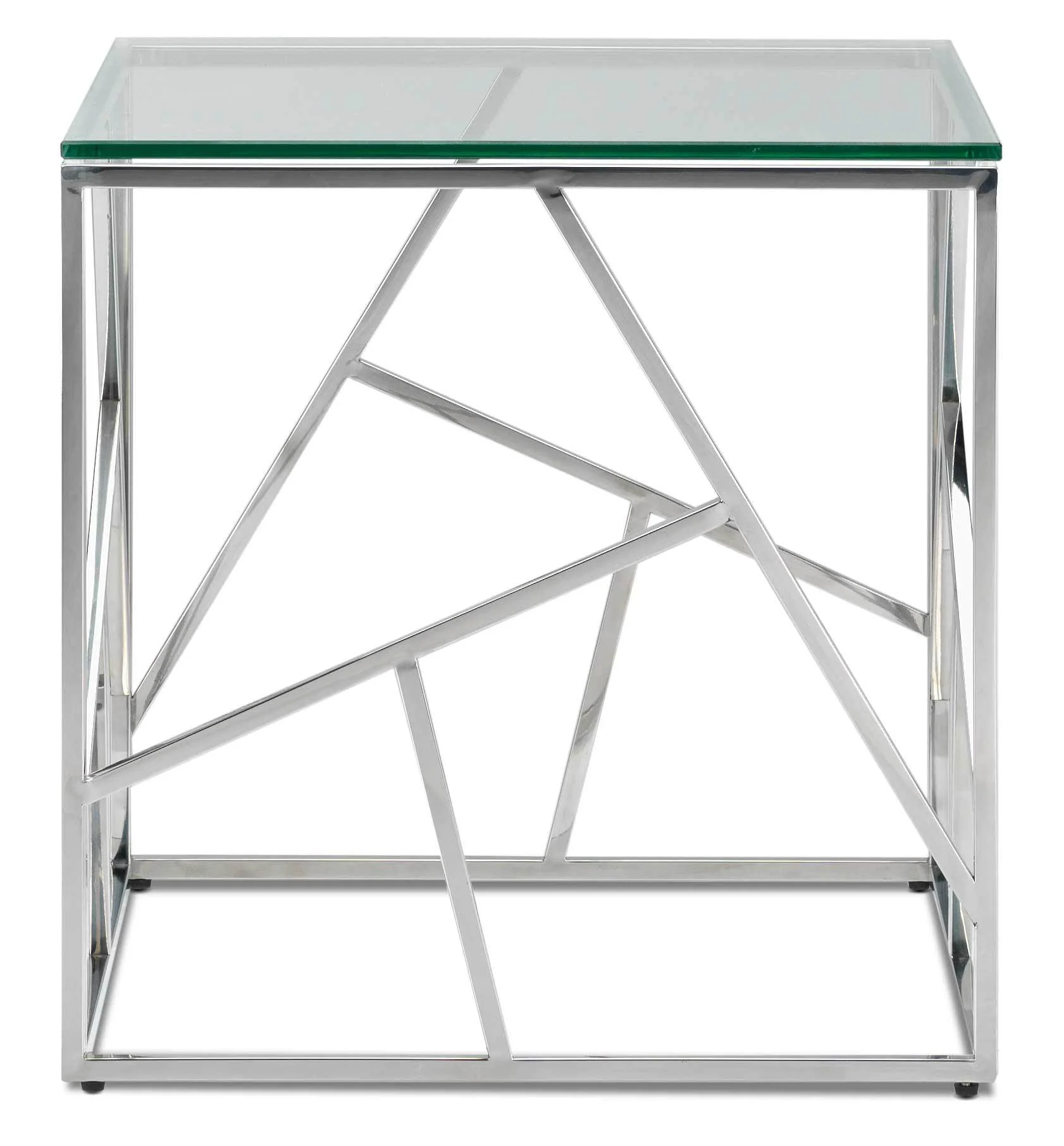 Lexie 21" End Table - Stainless Steel - Image 2