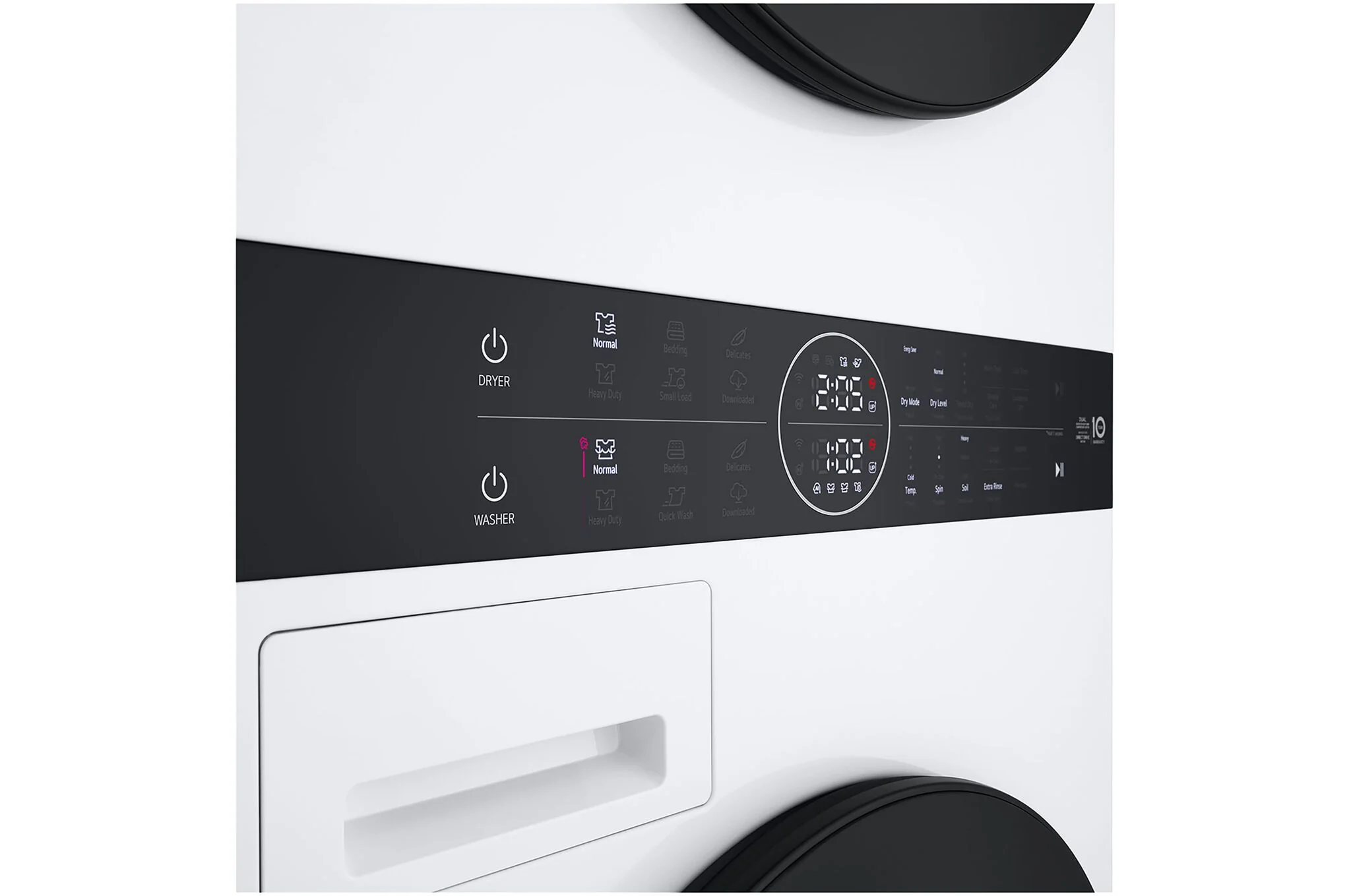 LG 24" White Single Unit WashTower™ Front Load Washer (3.1 Cu.ft) and Electric Ventless Heat Pump Dryer (4.2 Cu.ft) - WKHC152HWA - Image 4