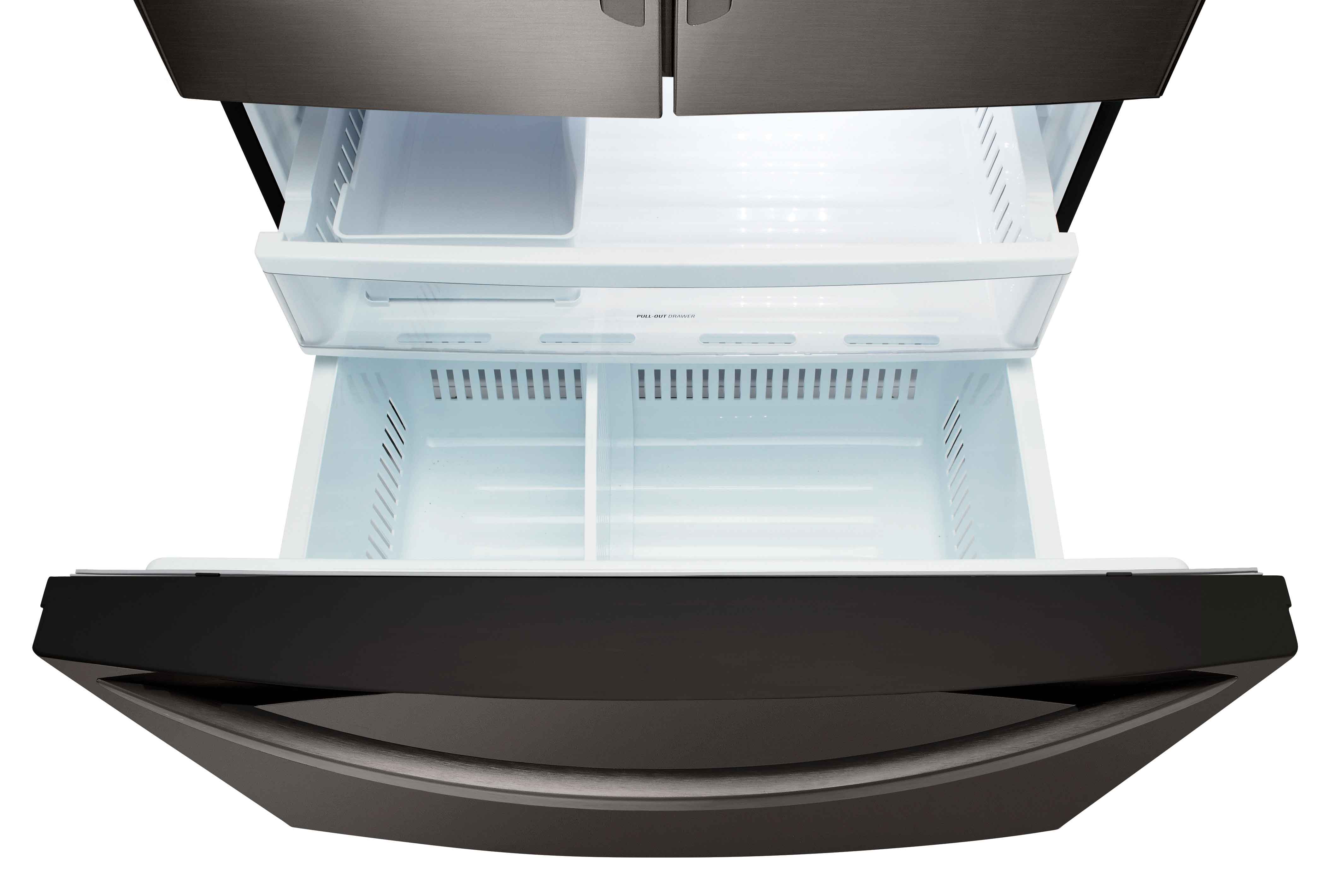 LG 30" 22 Cu. Ft. Black Stainless Steel French Door Refrigerator - LRFNS2200D - Image 4