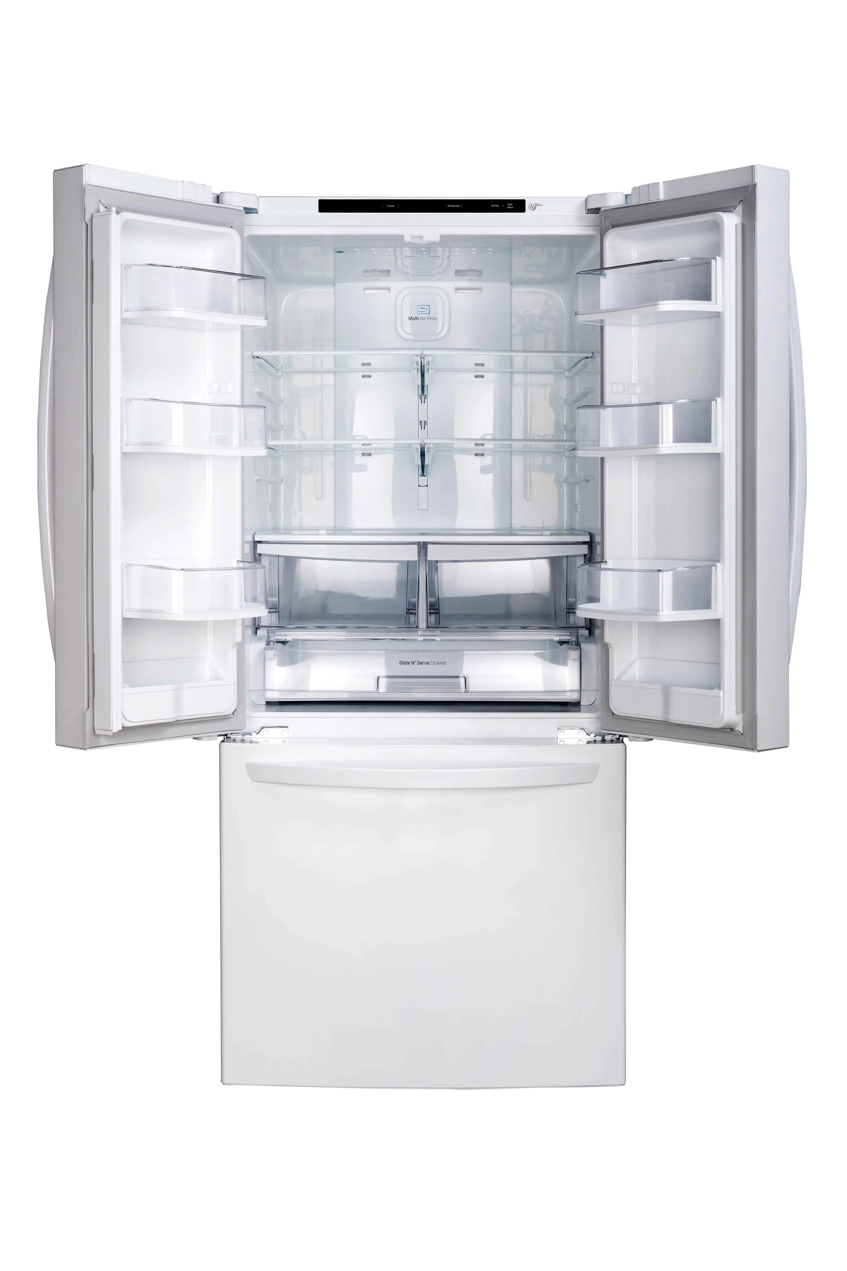 LG 30" 22 Cu. Ft. White French Door Refrigerator - LRFNS2200W - Image 3
