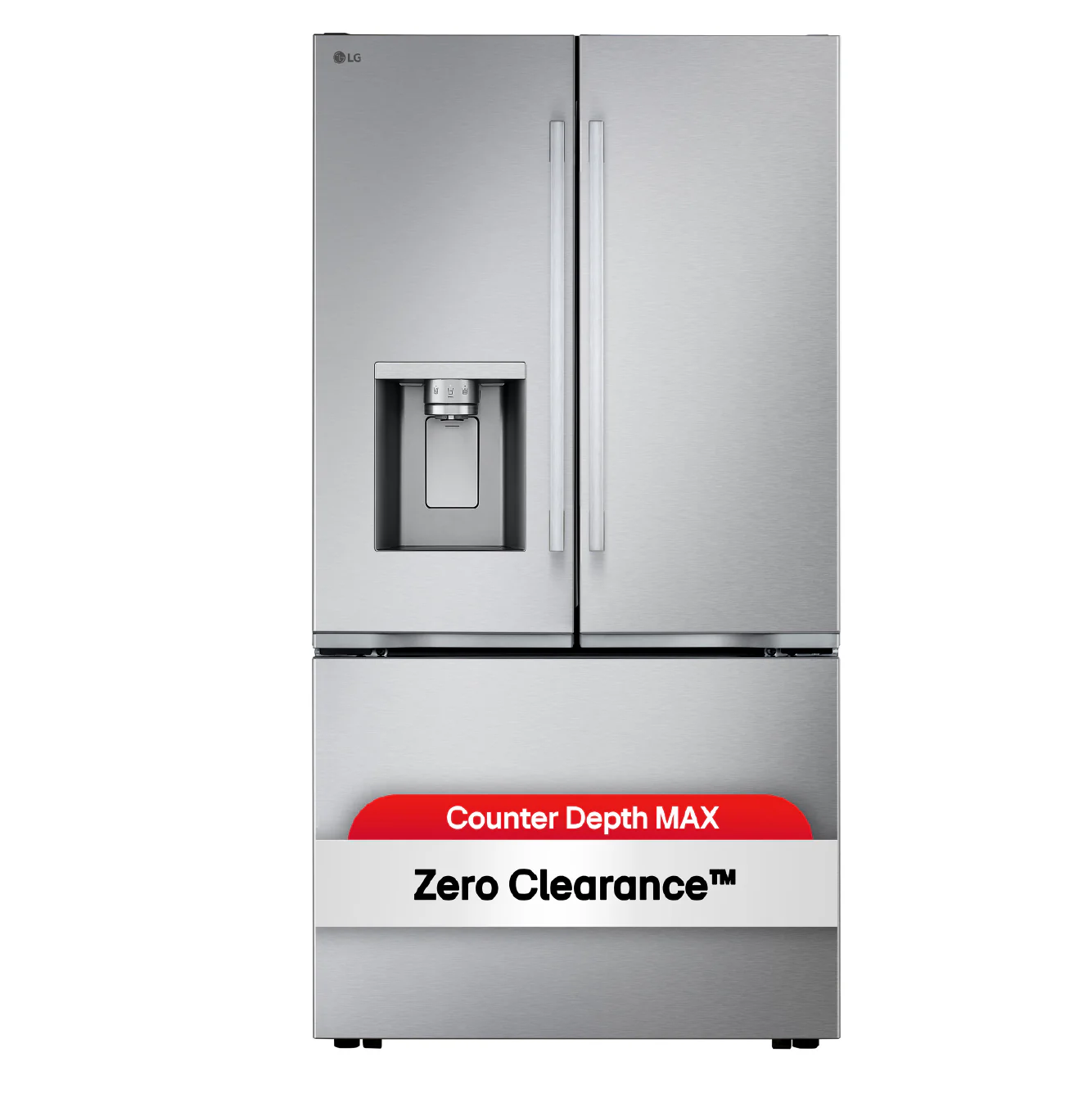 LG 36" 23.7 Cu. Ft. Smudge-Resistant Stainless Steel Counter-Depth MAX Smart Refrigerator with Zero Clearance Hinge System - LF24Z6330S - Image 3