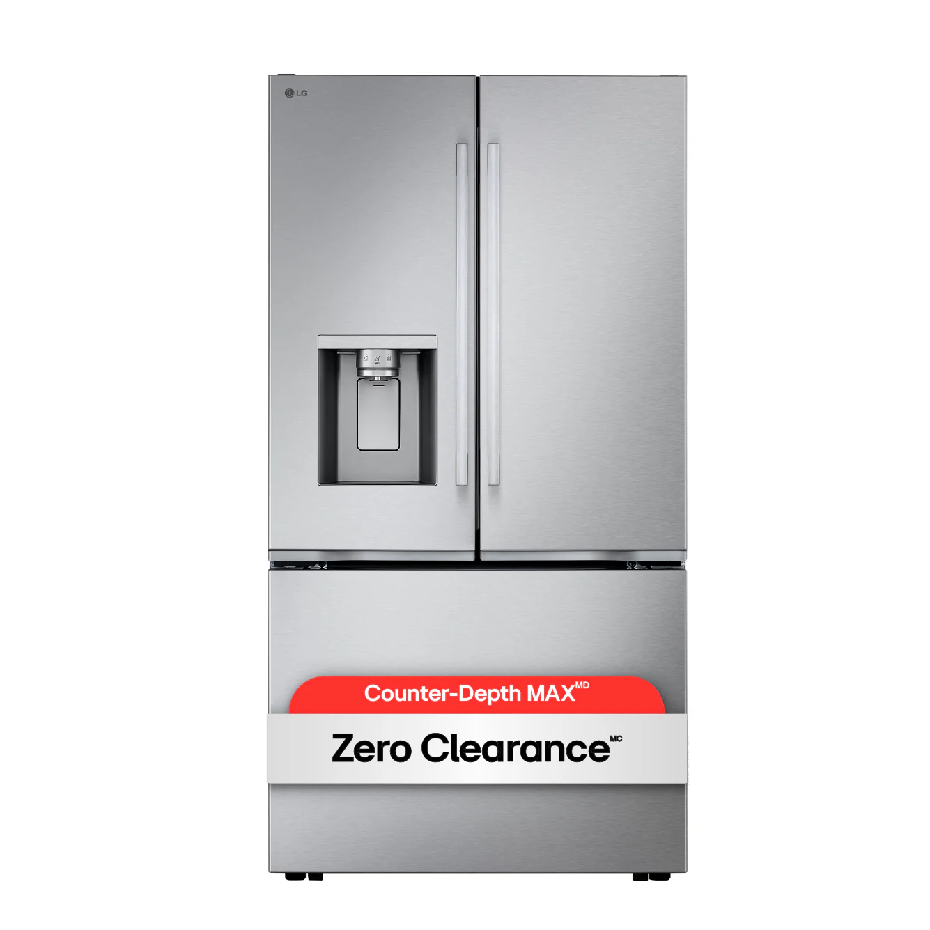LG 36" 23.7 Cu. Ft. Smudge-Resistant Stainless Steel Counter-Depth MAX Smart Refrigerator with Zero Clearance Hinge System - LF24Z6330S - Image 4